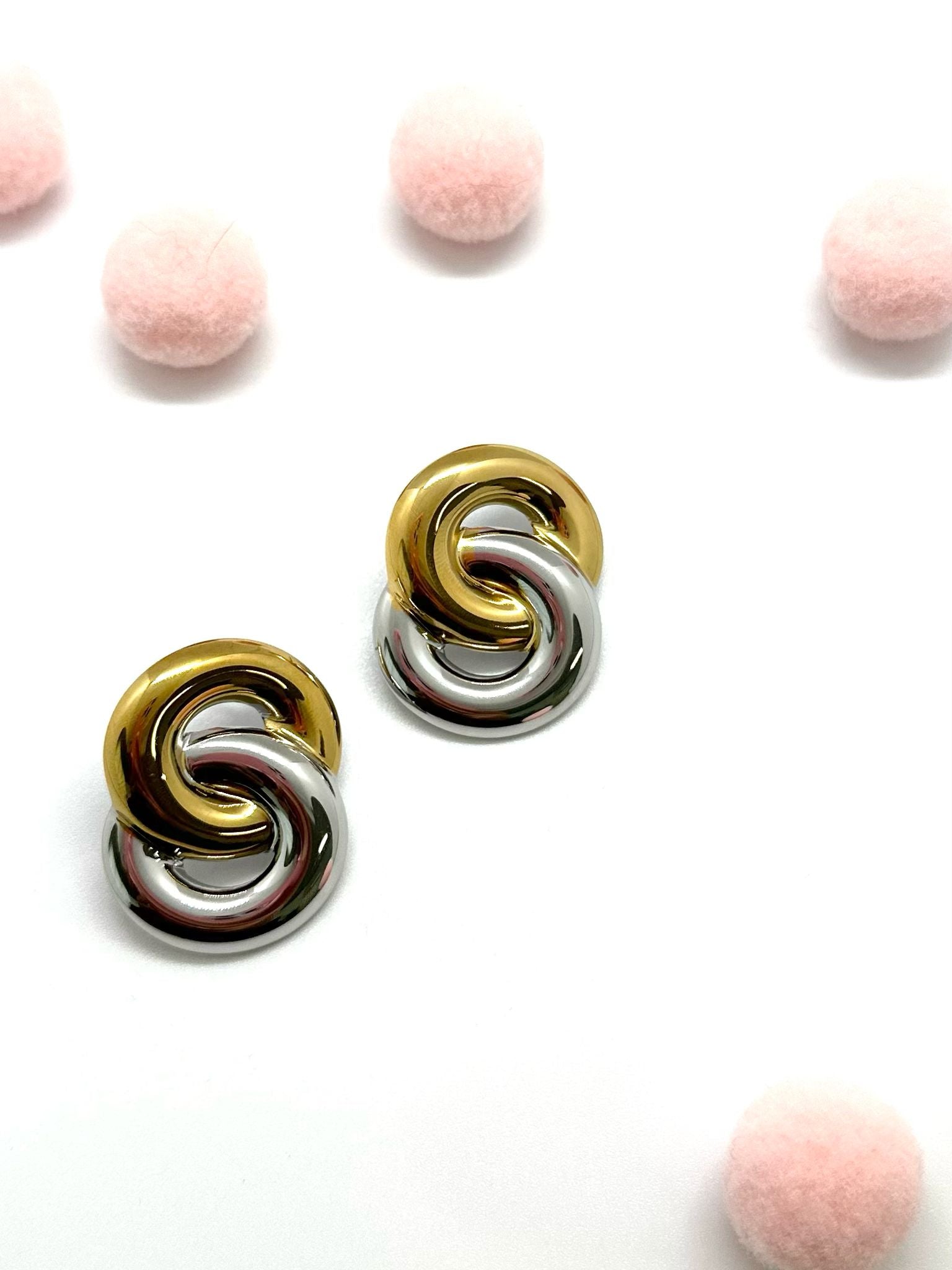 Orecchini doppio cerchio