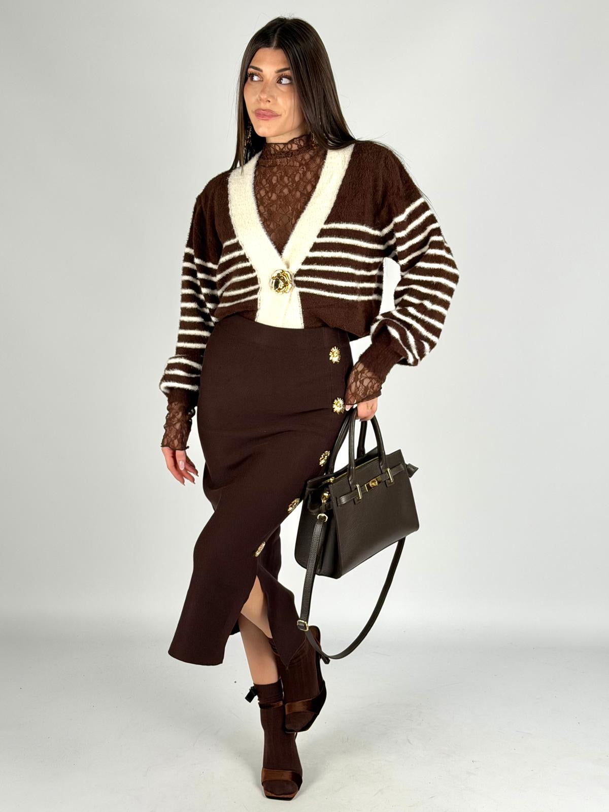 Maglia righe gioiello