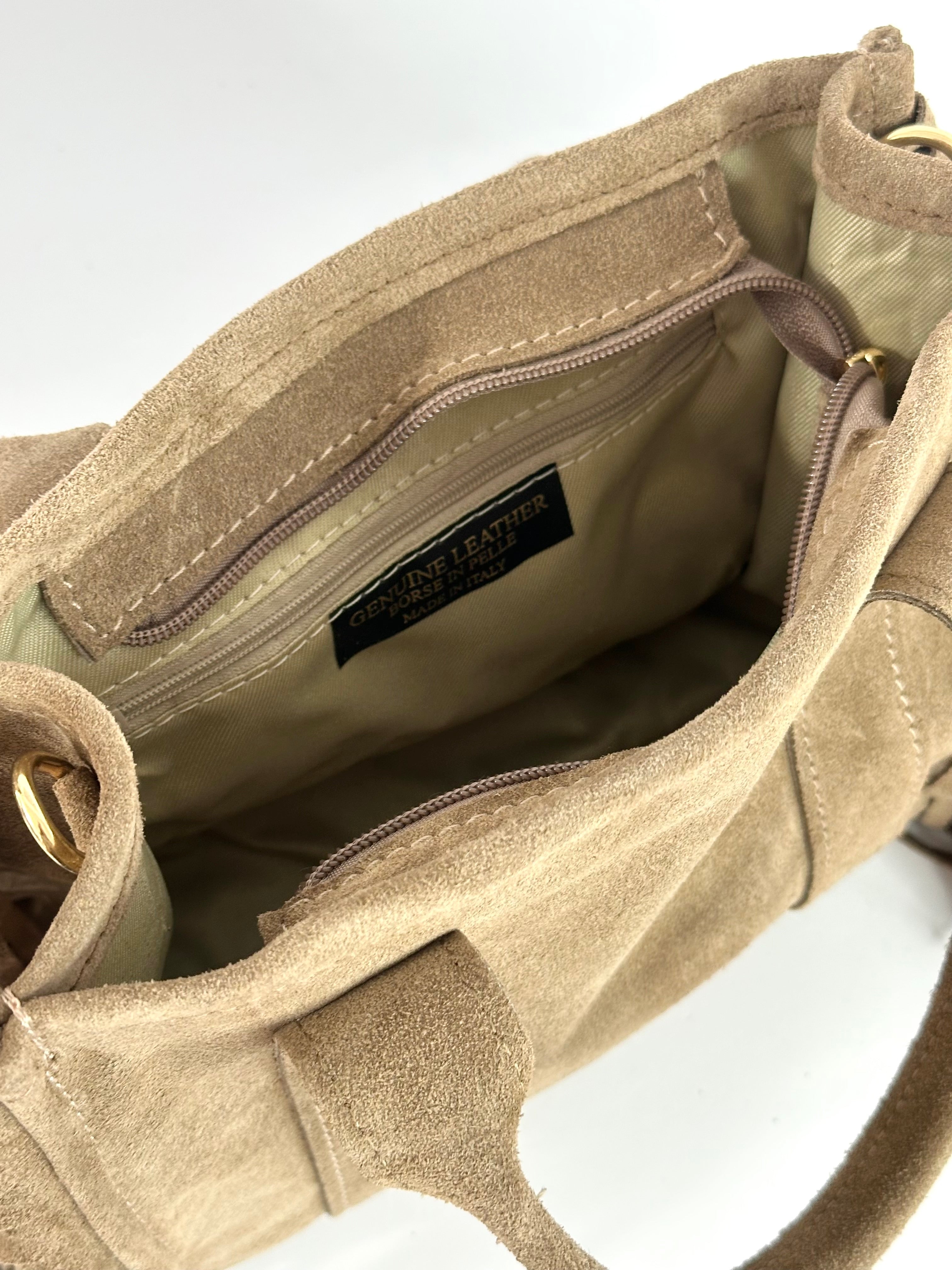 TOTE BAG in camoscio