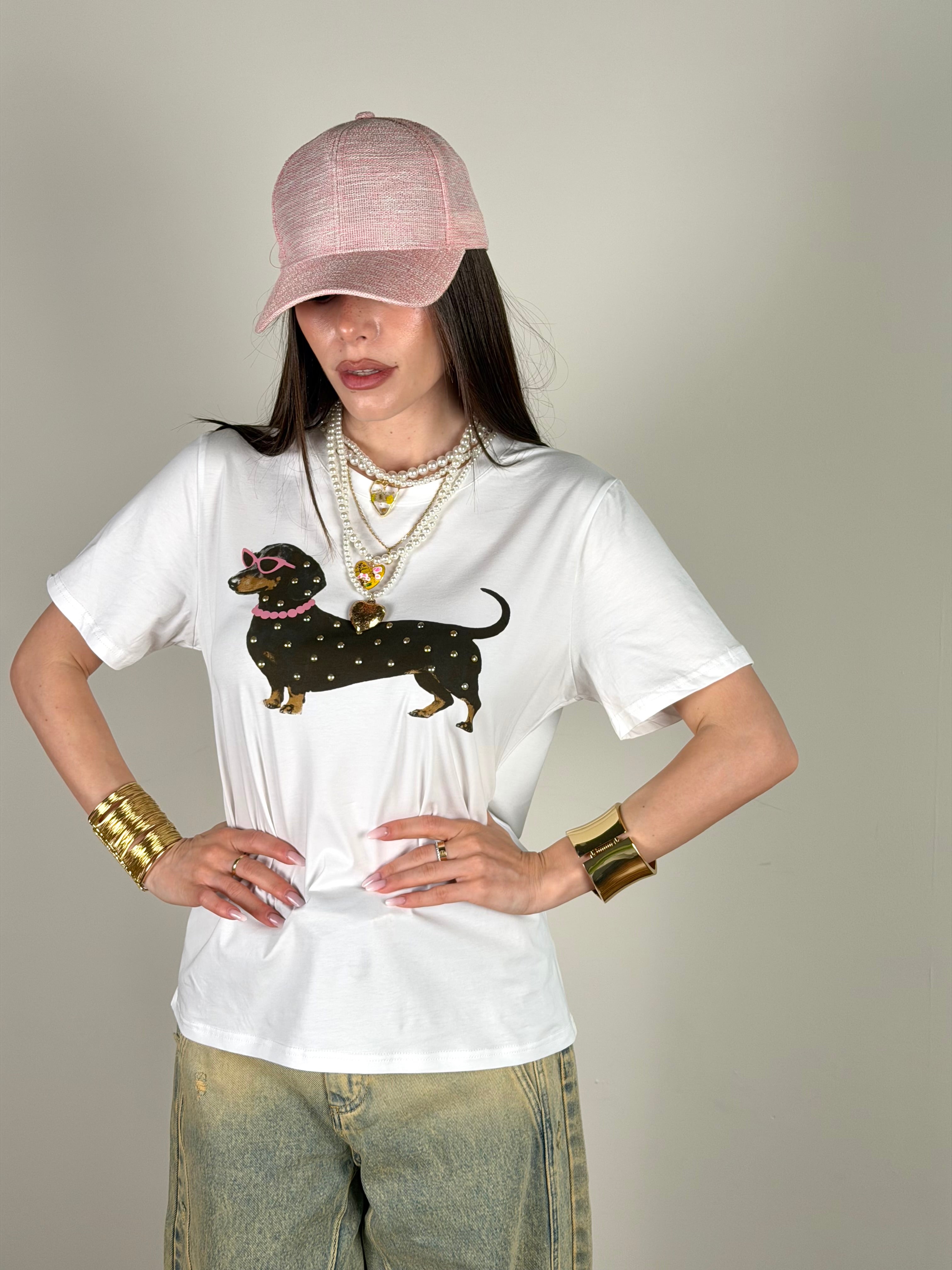 T-shirt bassotto rock