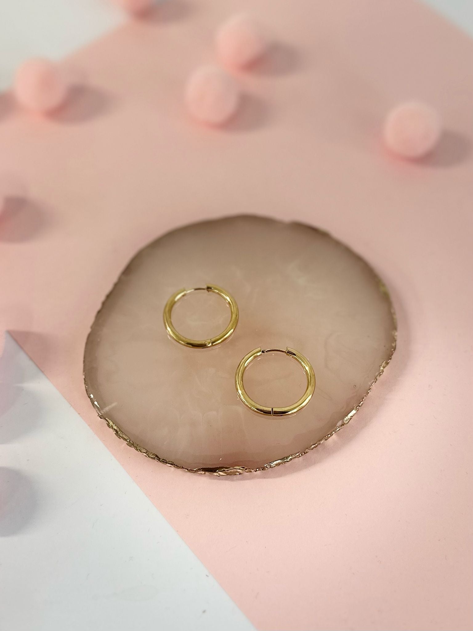 Orecchini cerchio slim medio