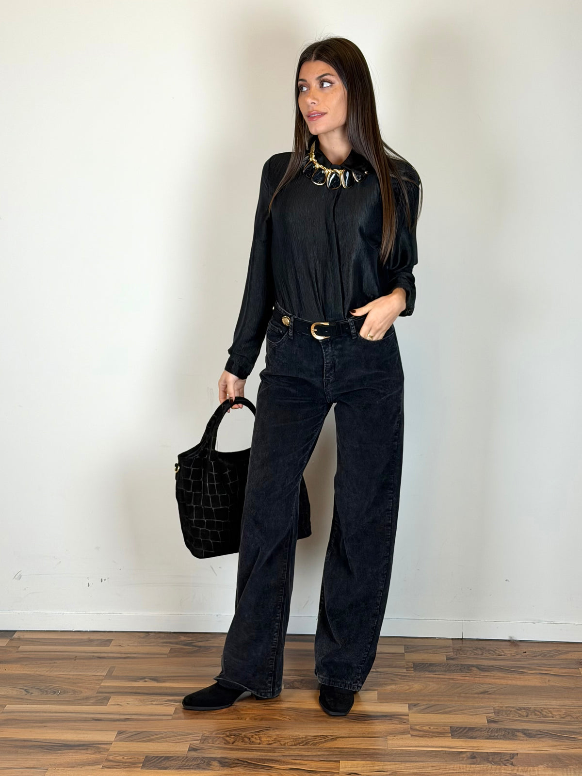Camicia Loren nera