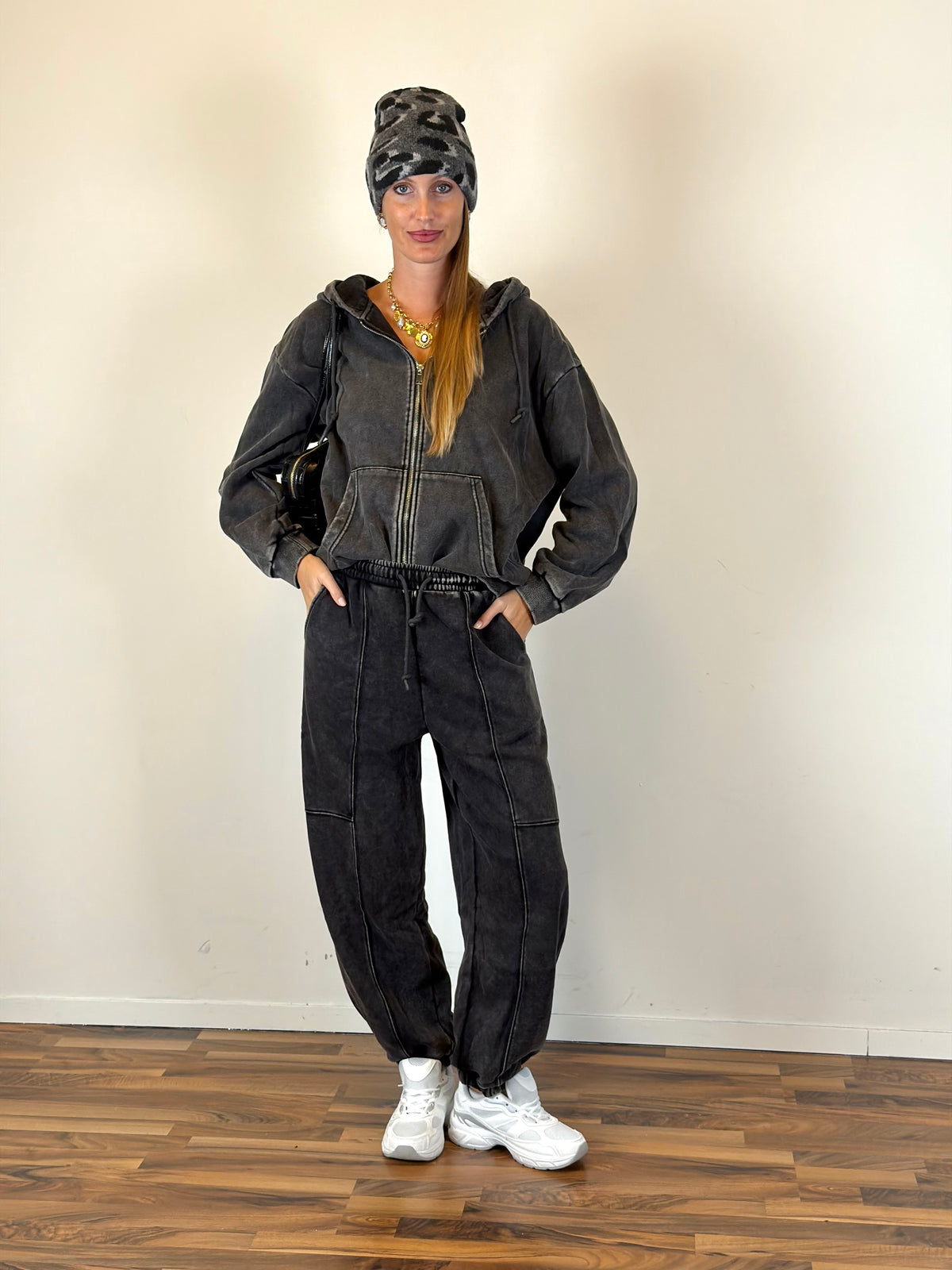 Pantalone tuta Stone washed Classic