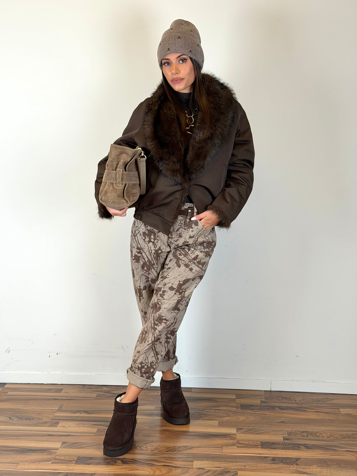 Pelliccia Lily moro