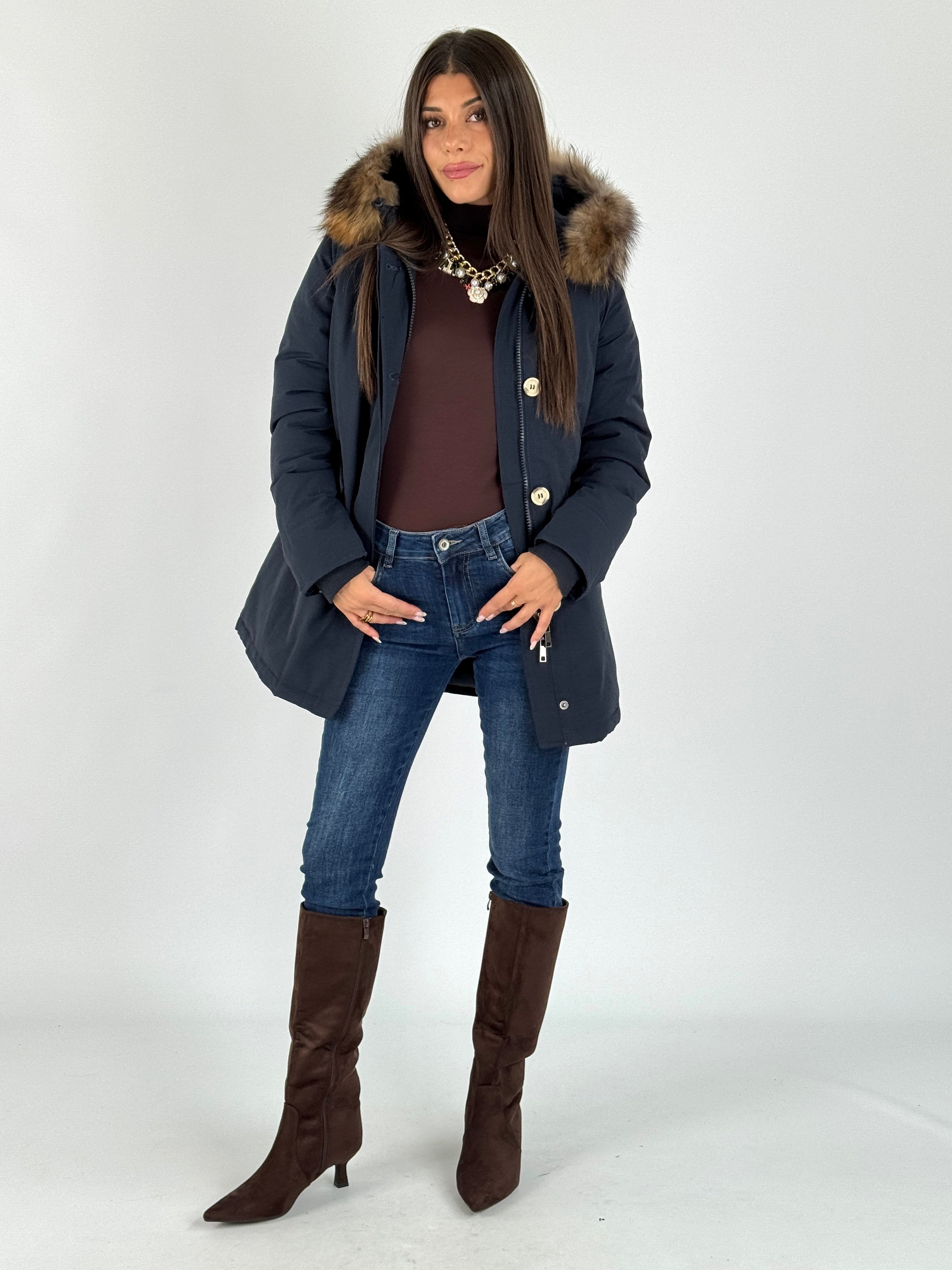 Giaccone Parka blu