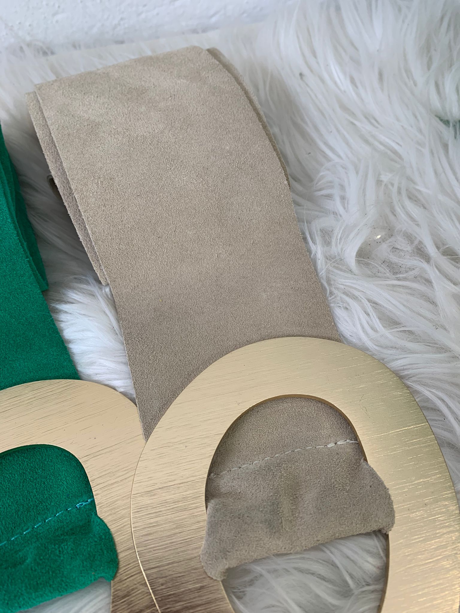 FUSCIACCA camoscio fibbia maxi