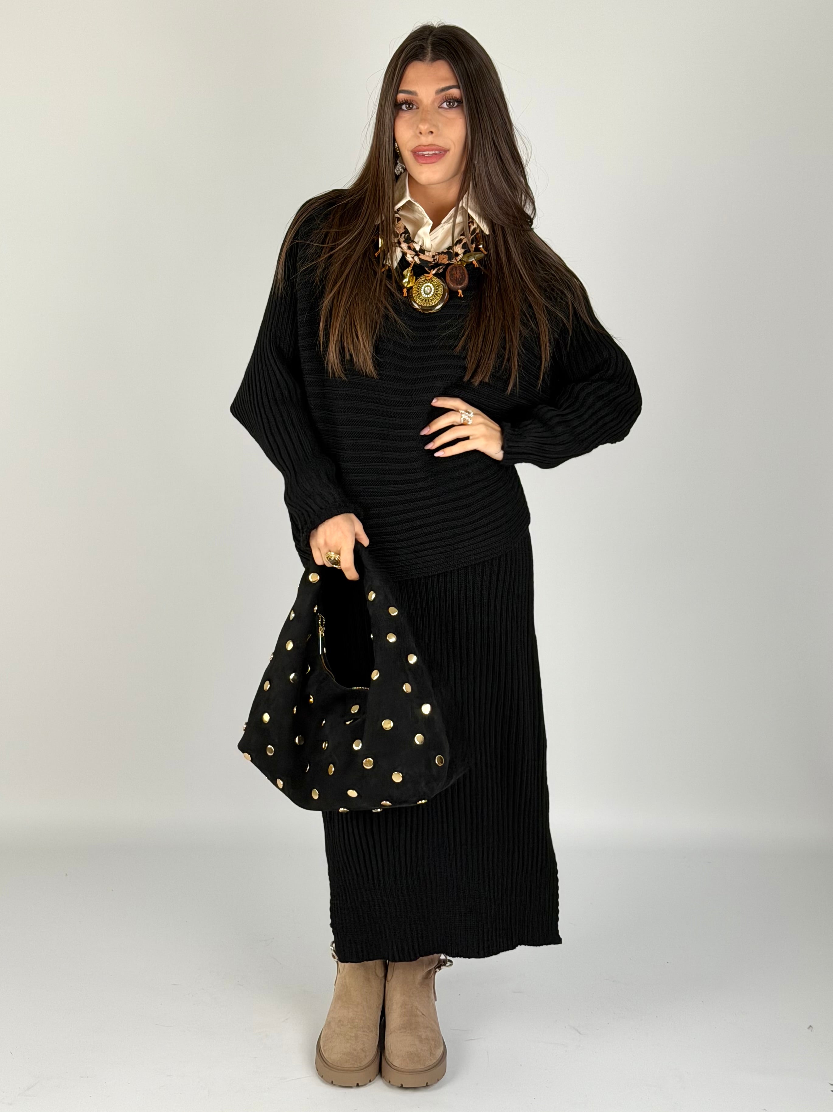 Abito + maglione Asia nero