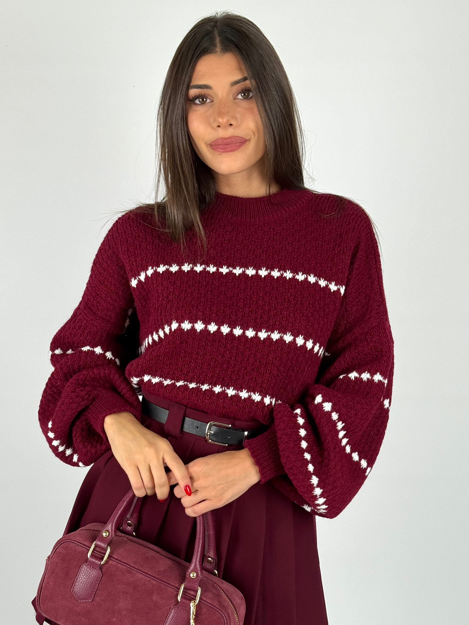 Maglia Ellie bordeaux