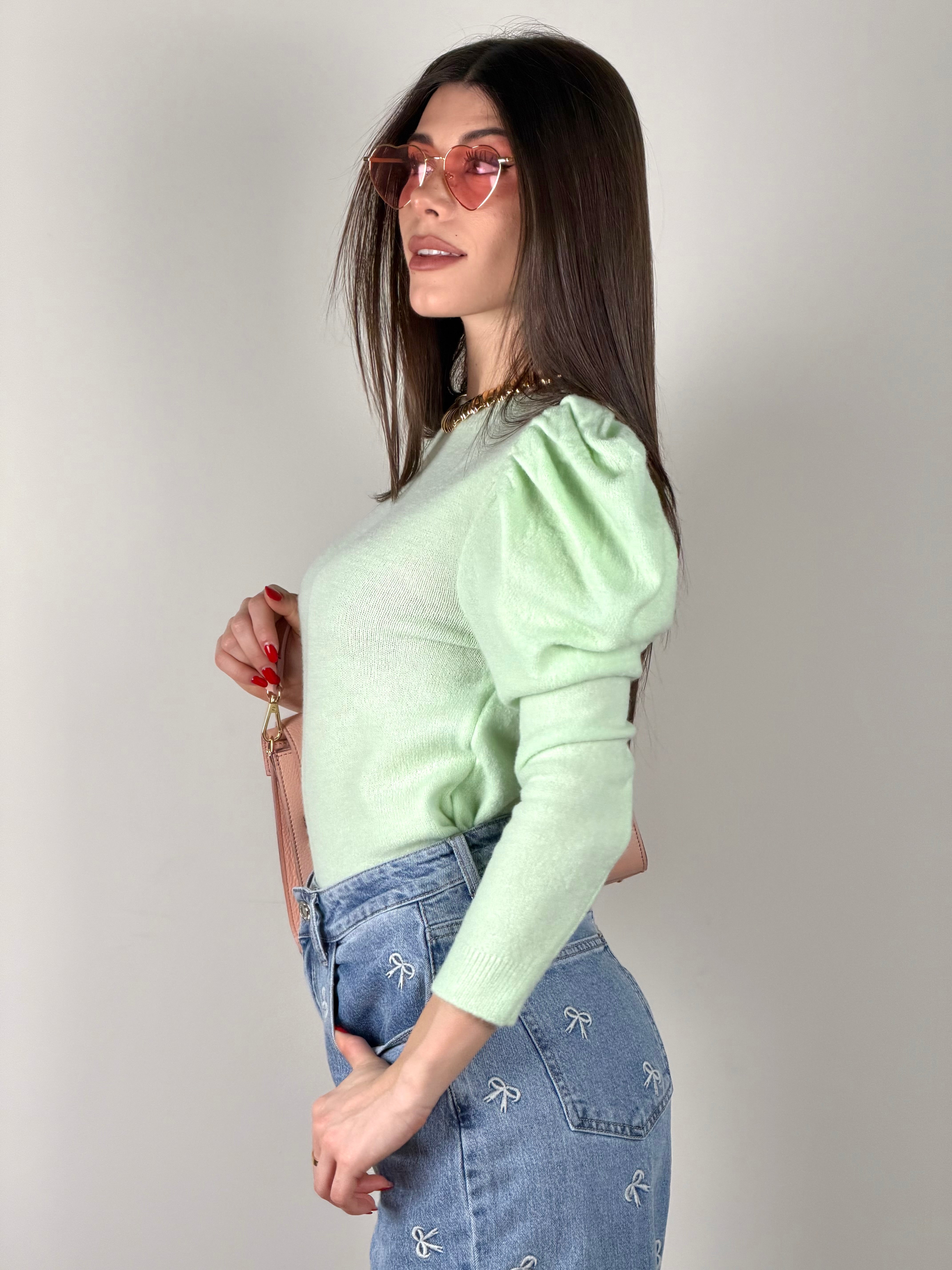 Maglia Nicole verde salvia