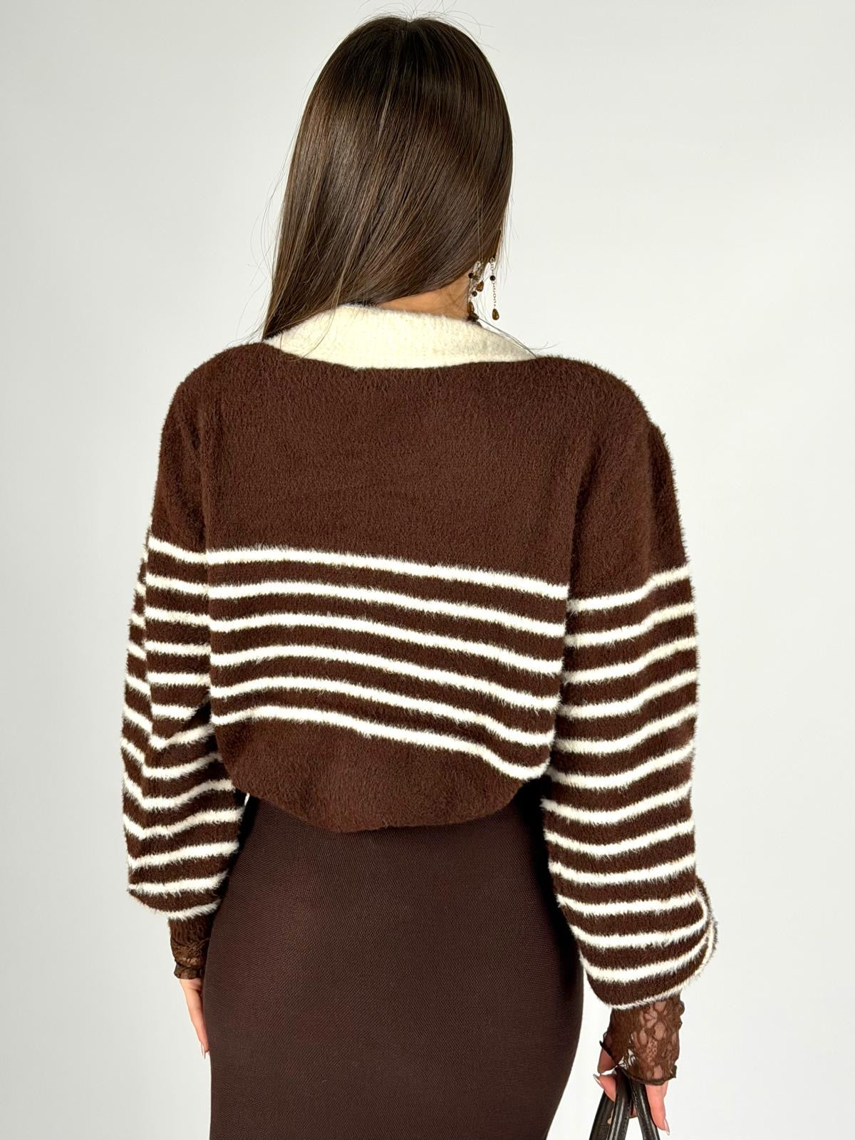 Maglia righe gioiello