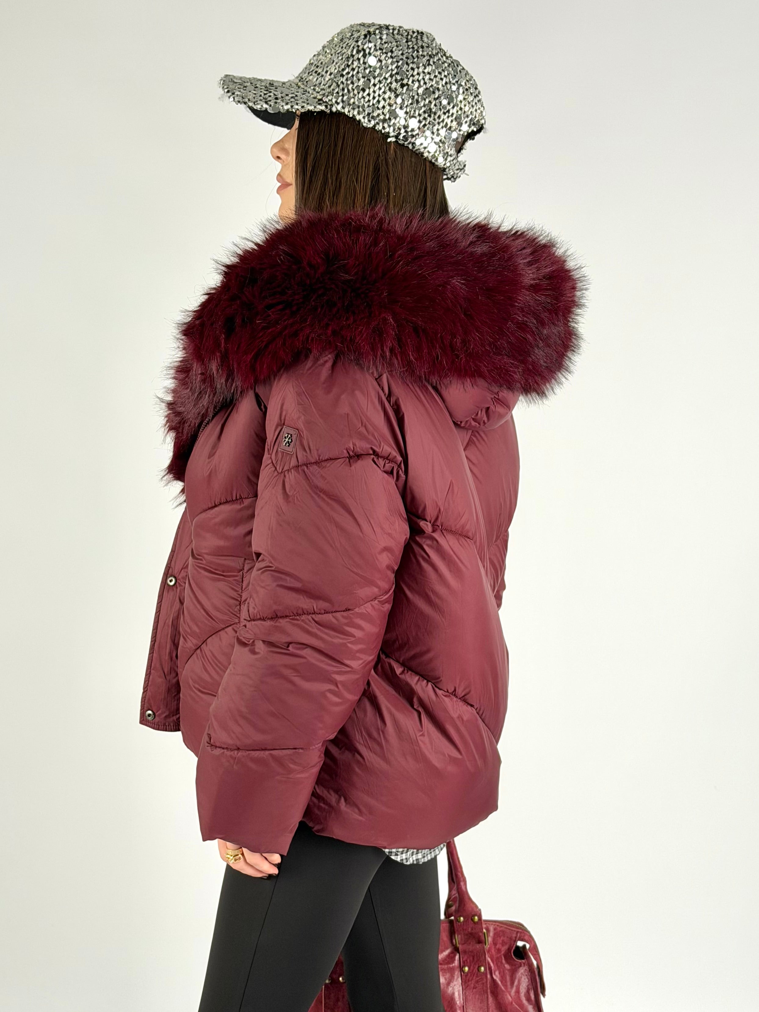 Piumino Margot bordeaux