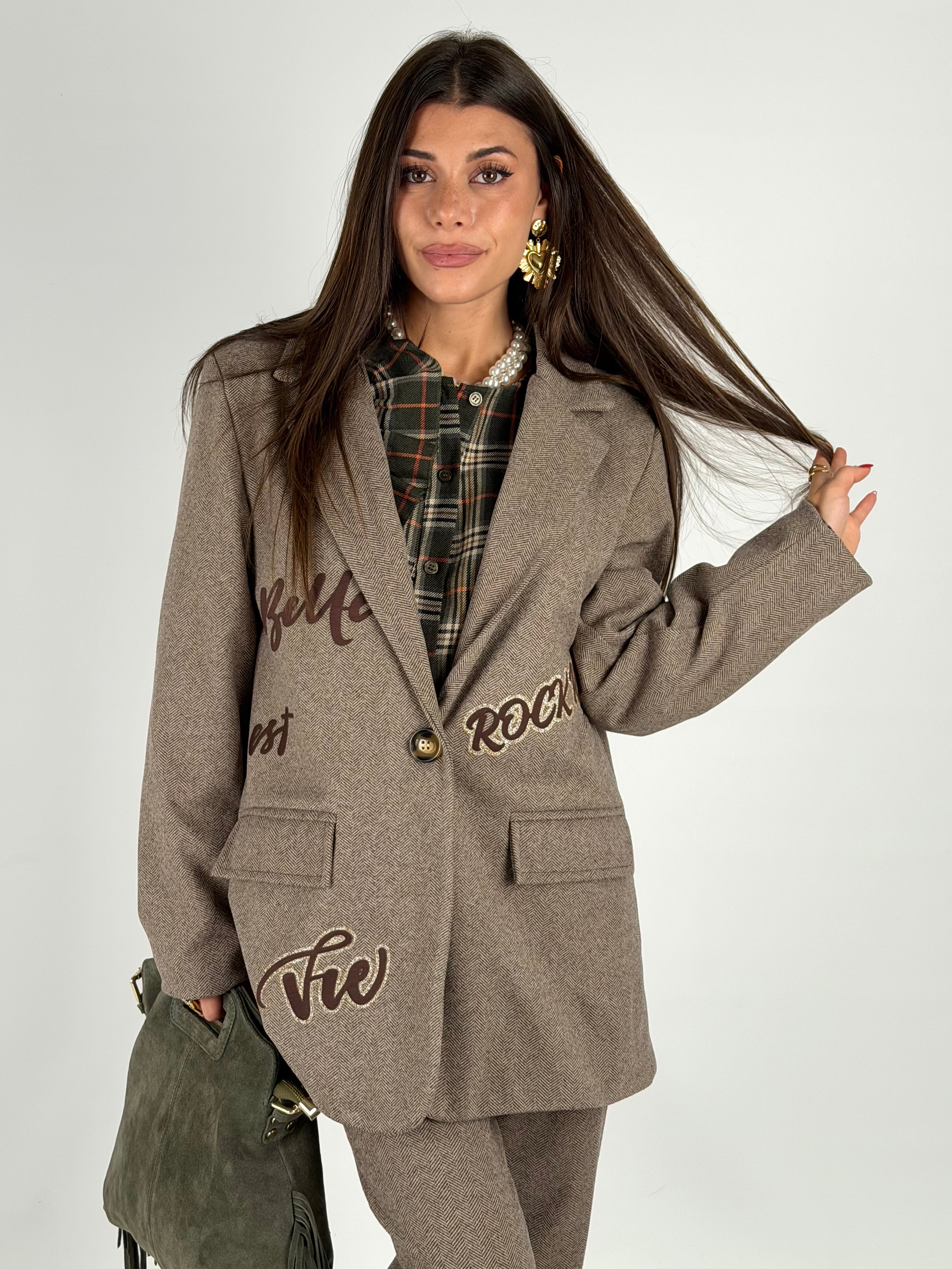 Giacca completo sciala boucle moro