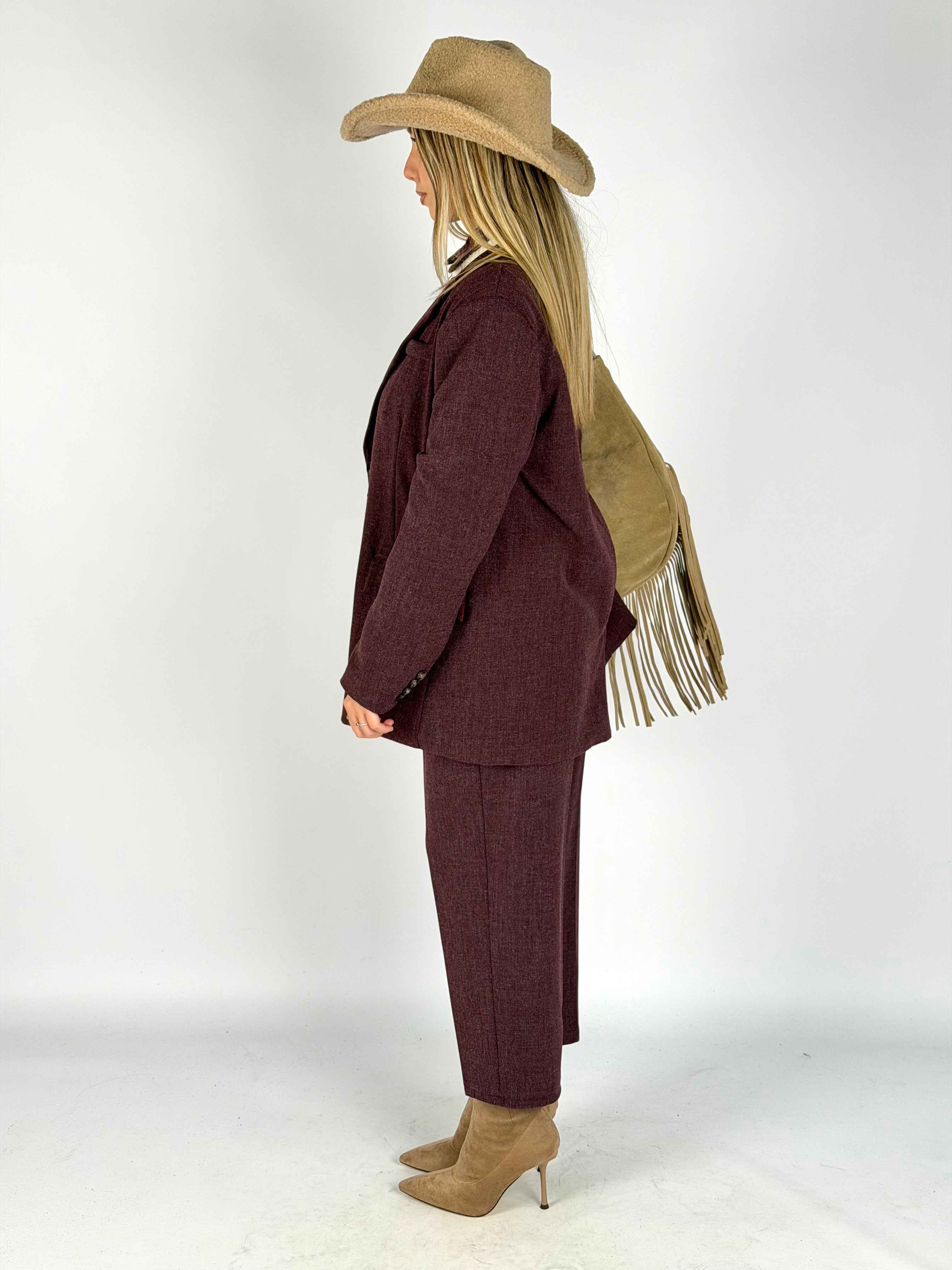 Giacca completo Dafne bordeaux