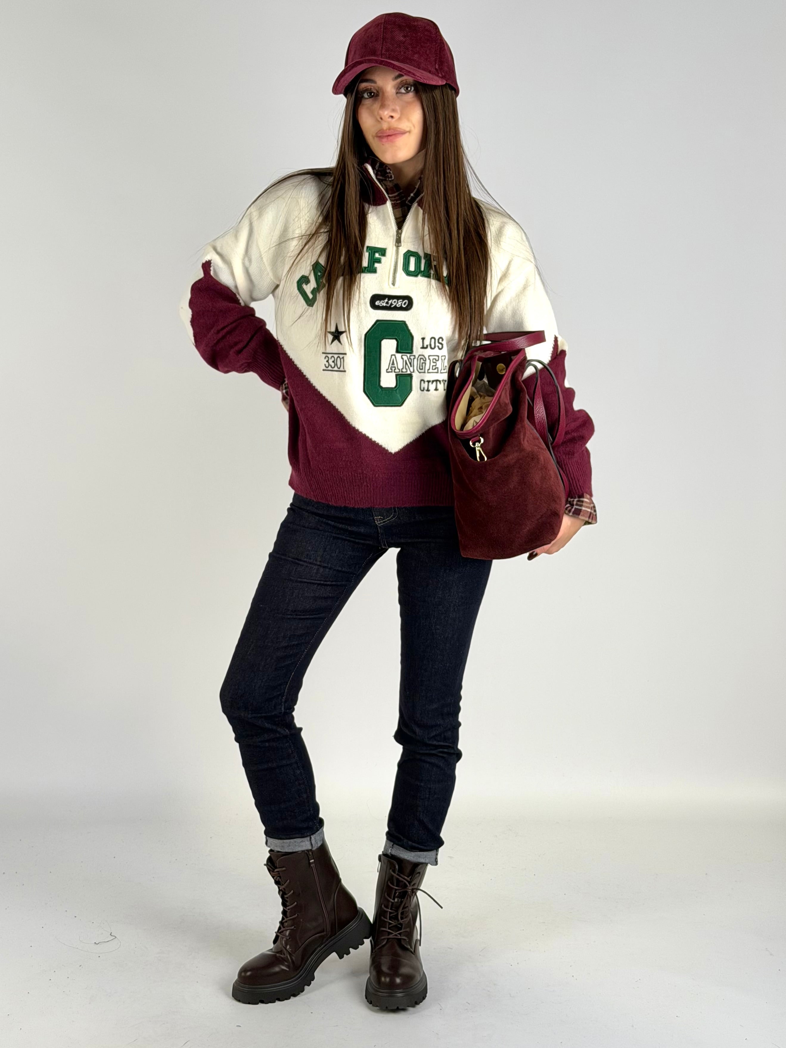 Maglia California bordeaux