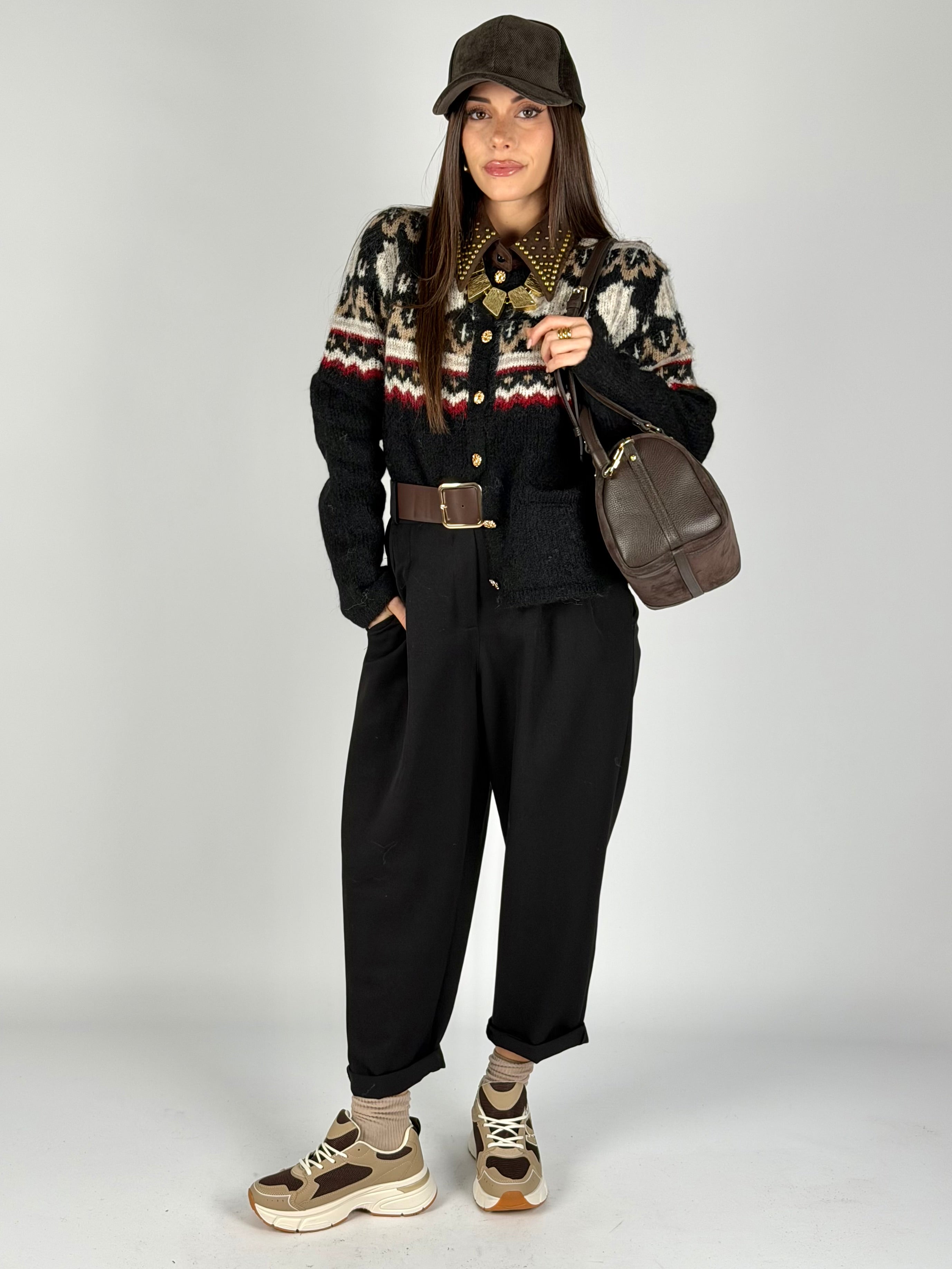 Pantalone India nero