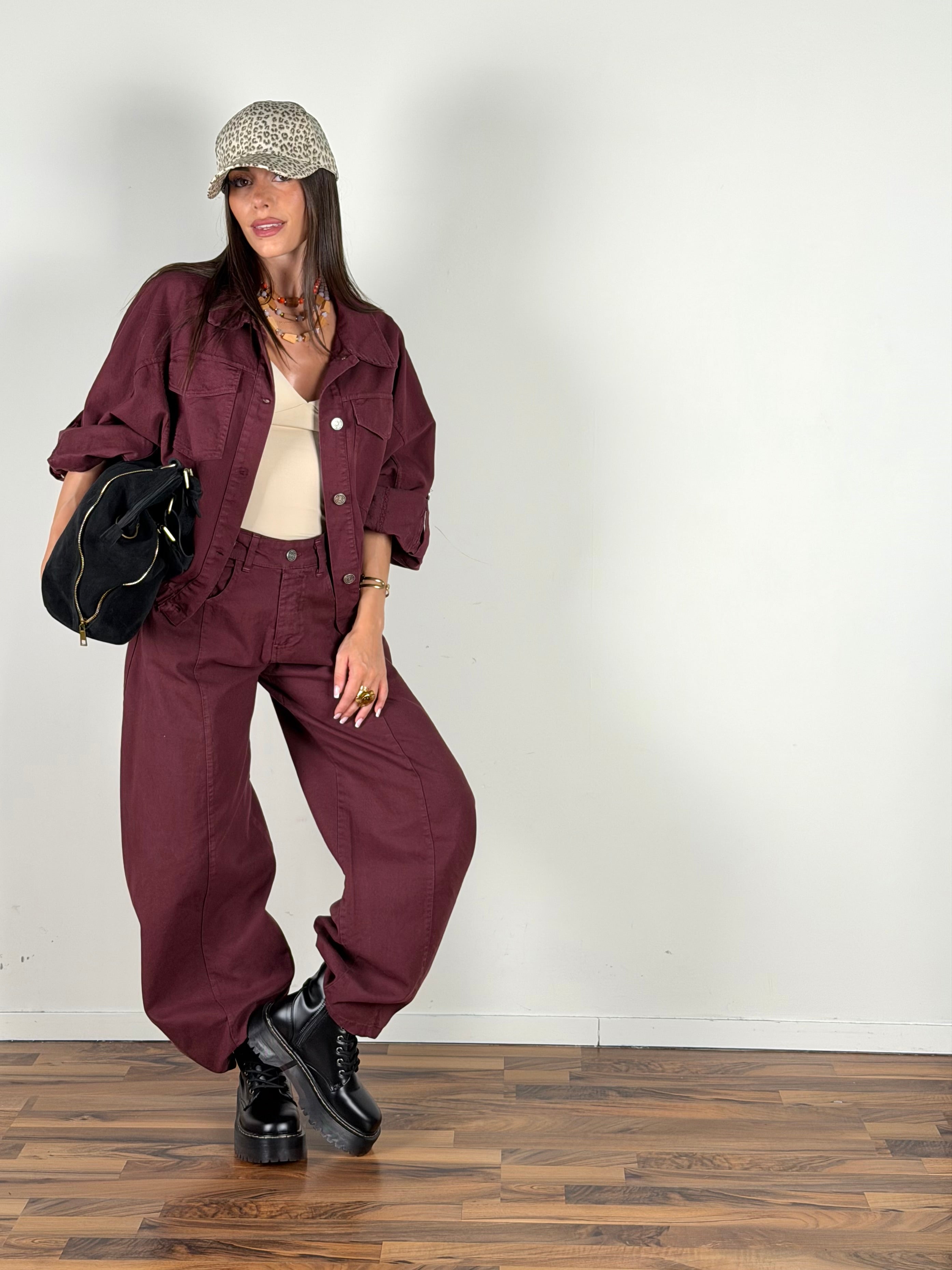 Giubbino Yvon bordeaux