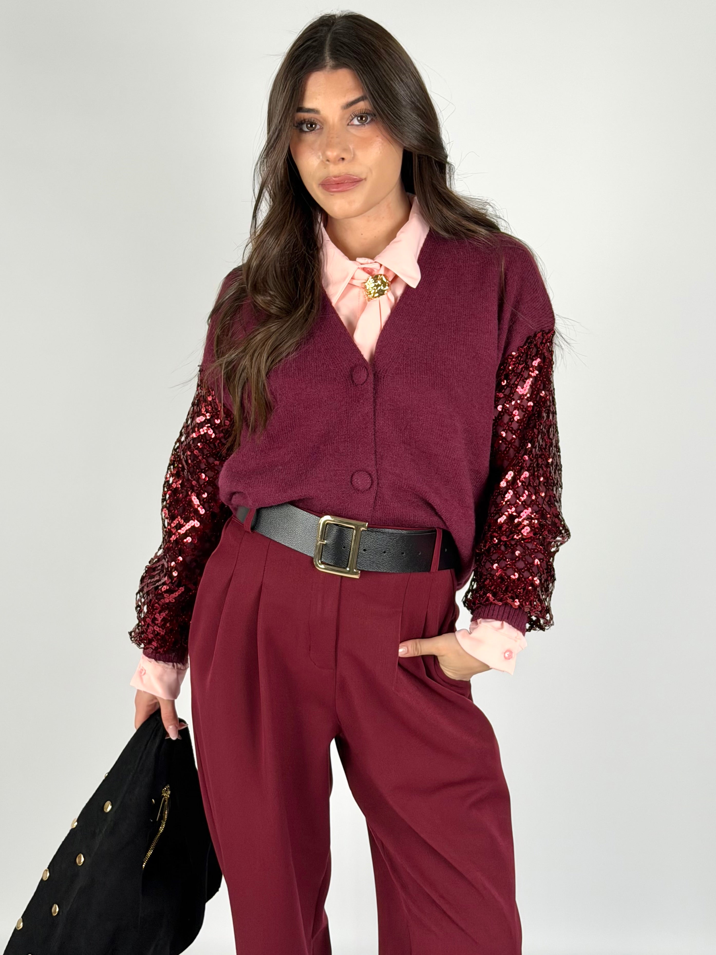 Maglia Brenda bordeaux