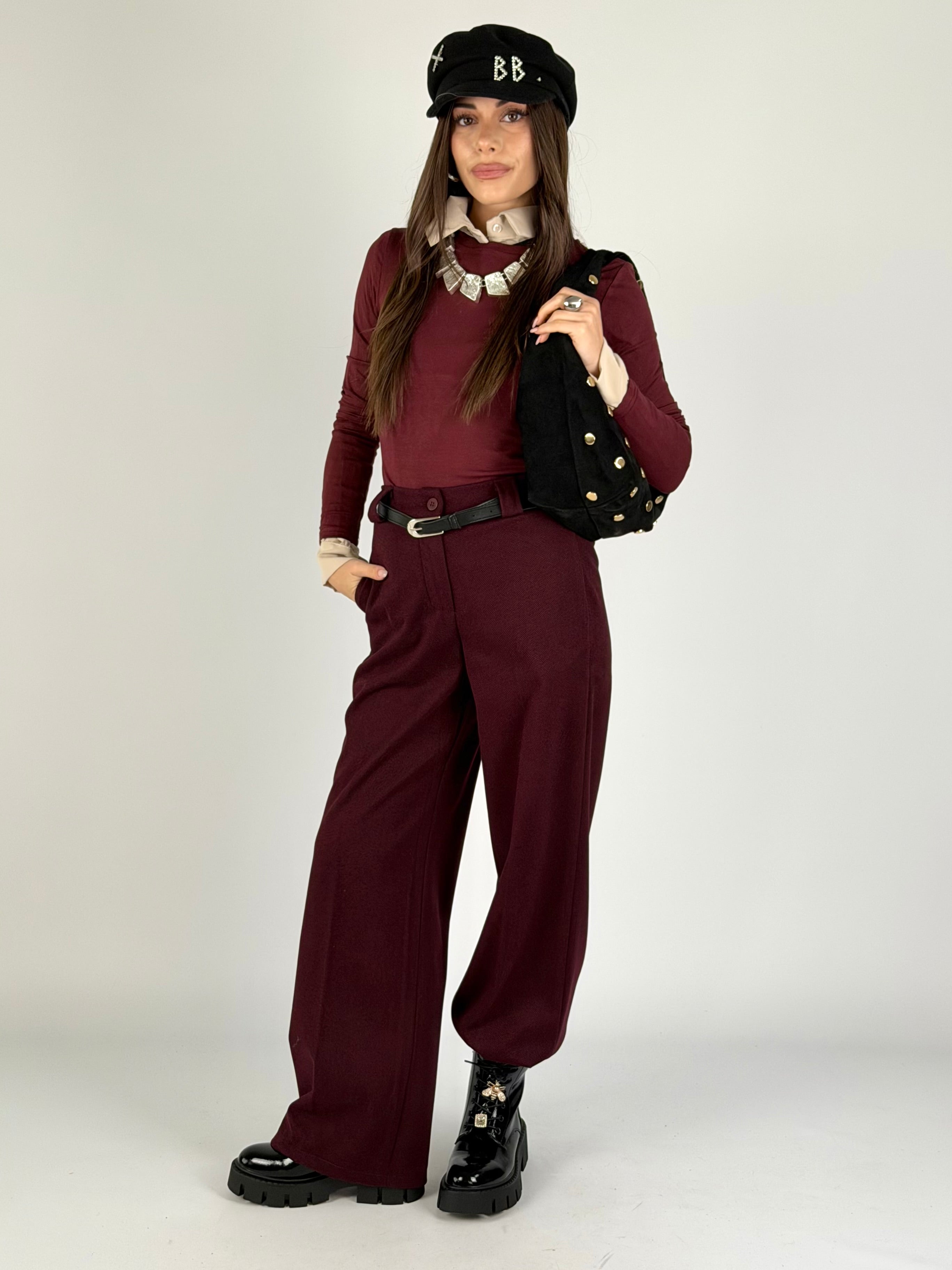 Pantalone completo Lumy bordeaux
