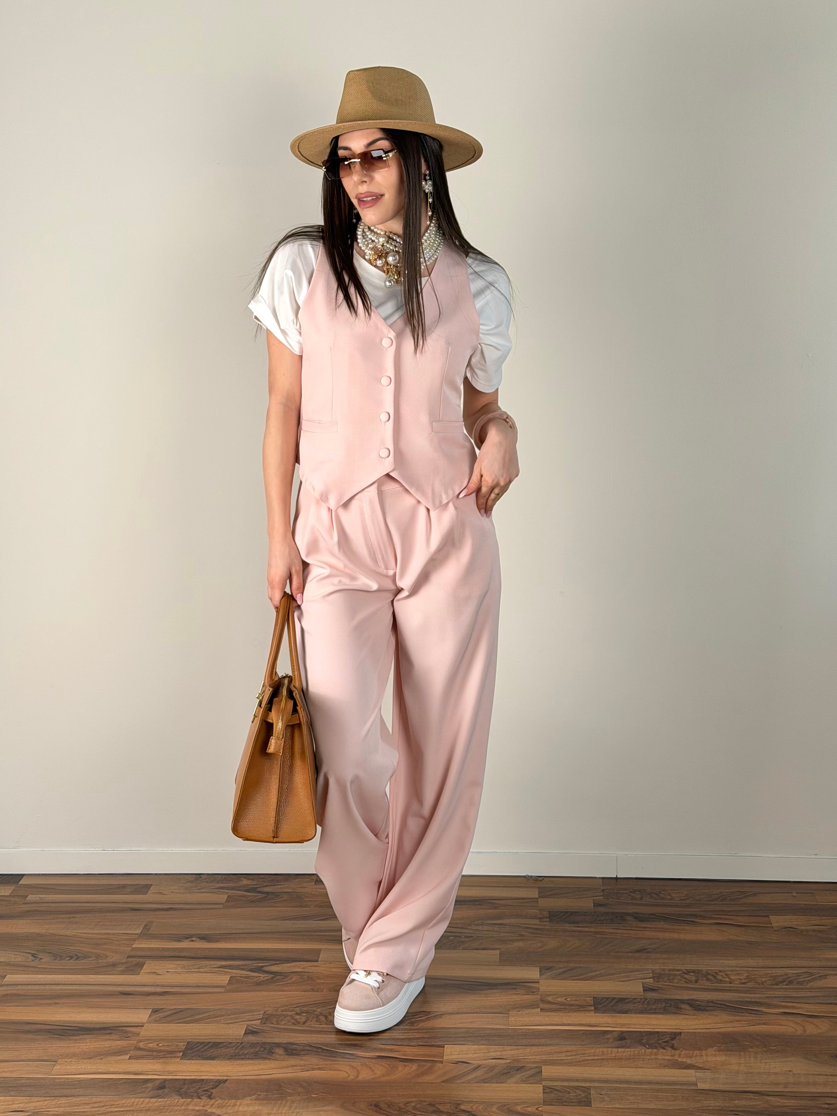 Gilet Luxe rosa