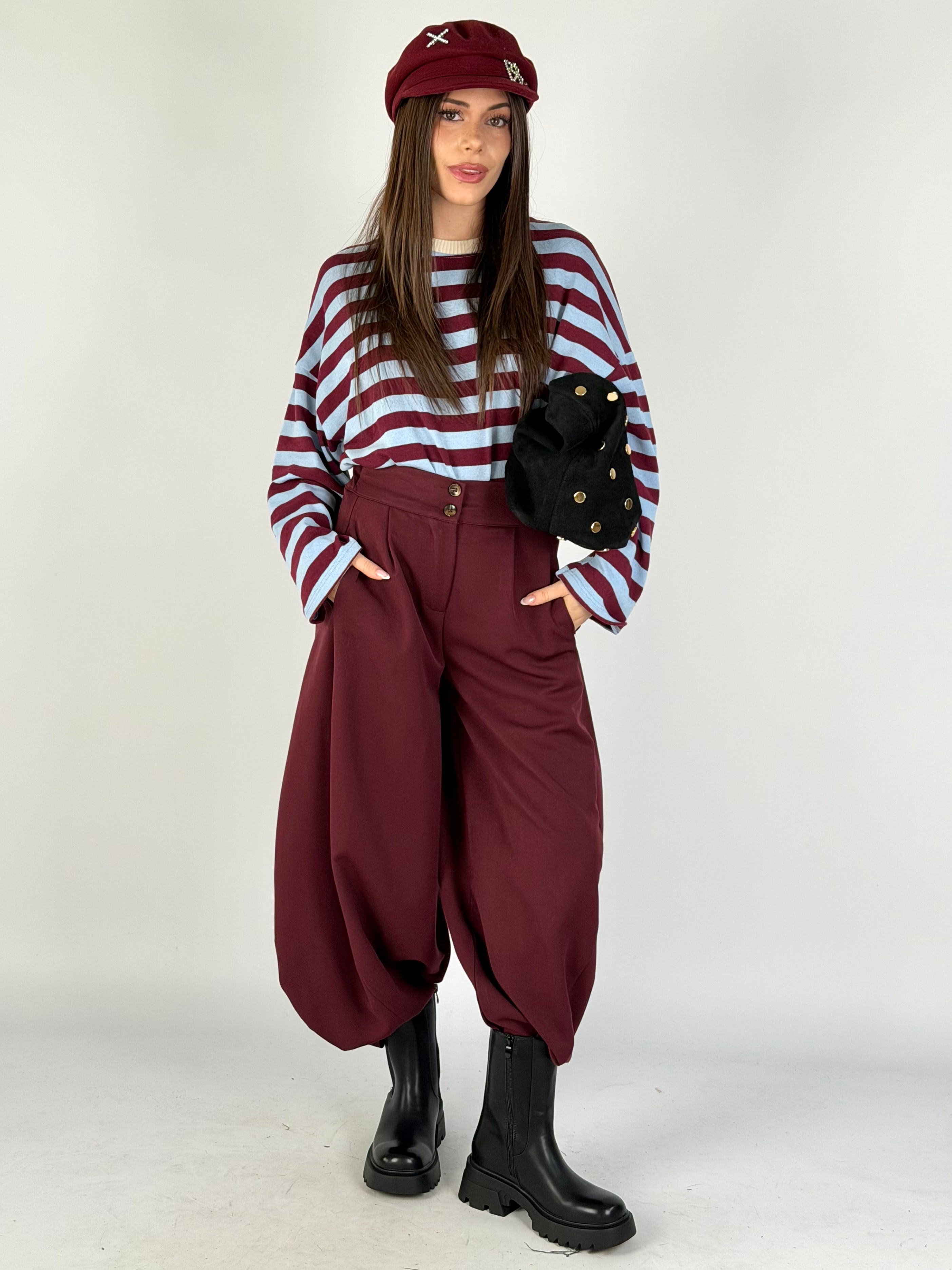 Maglia Iris bordeaux