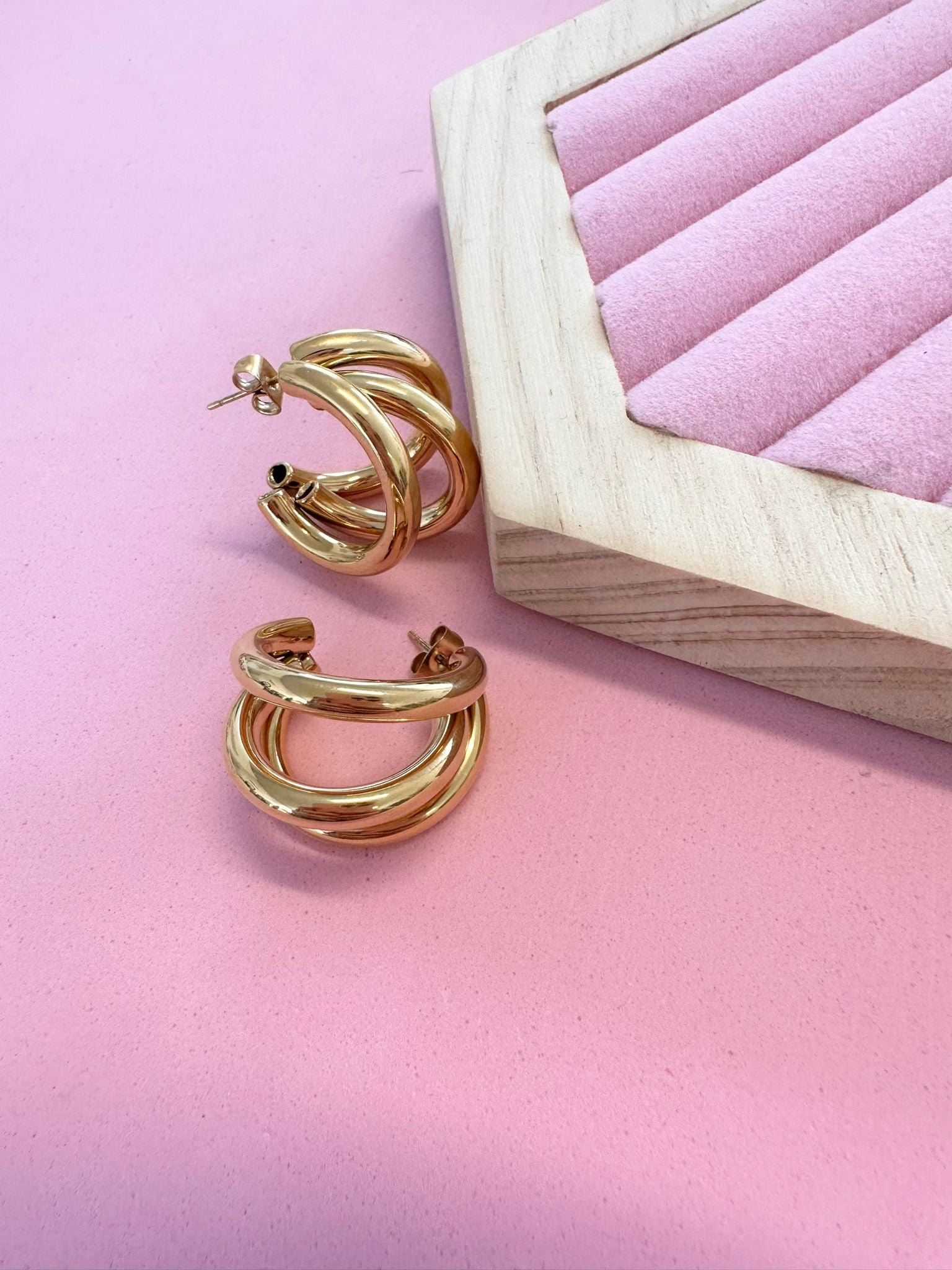 ORECCHINI CERCHIO 3 in 1