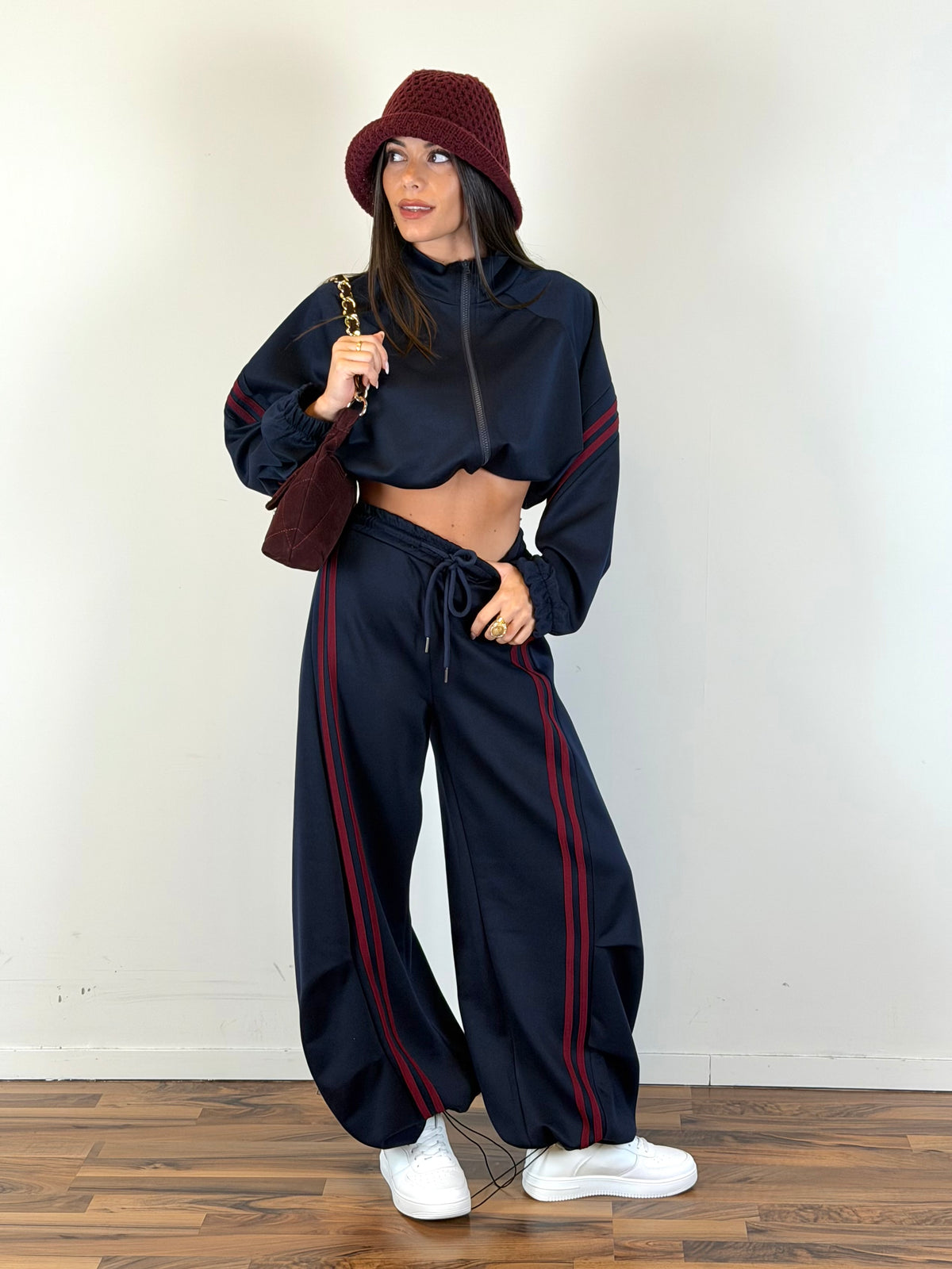 Felpa tuta Yasmine blu