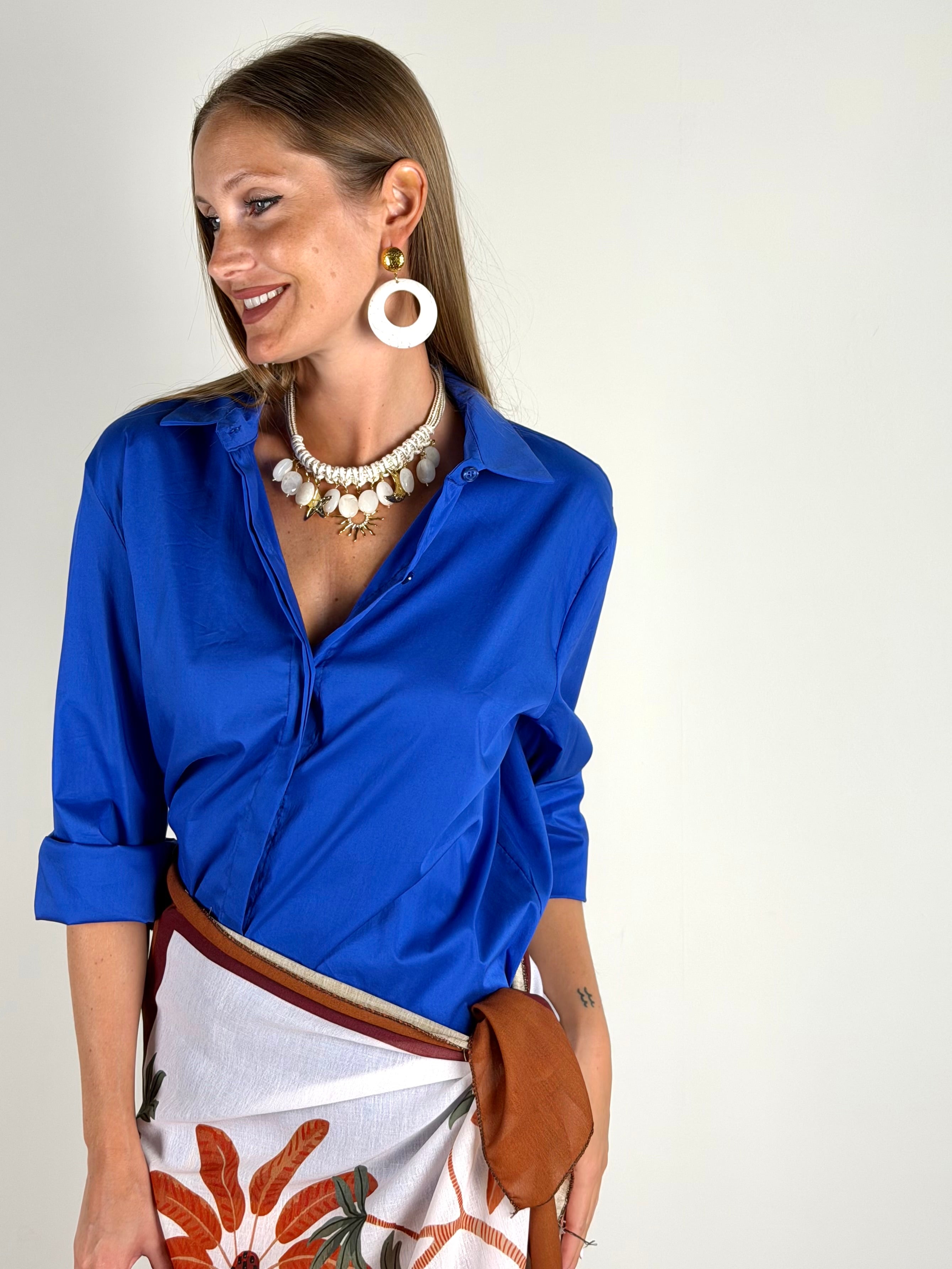 Camicia Prince blu elettrico
