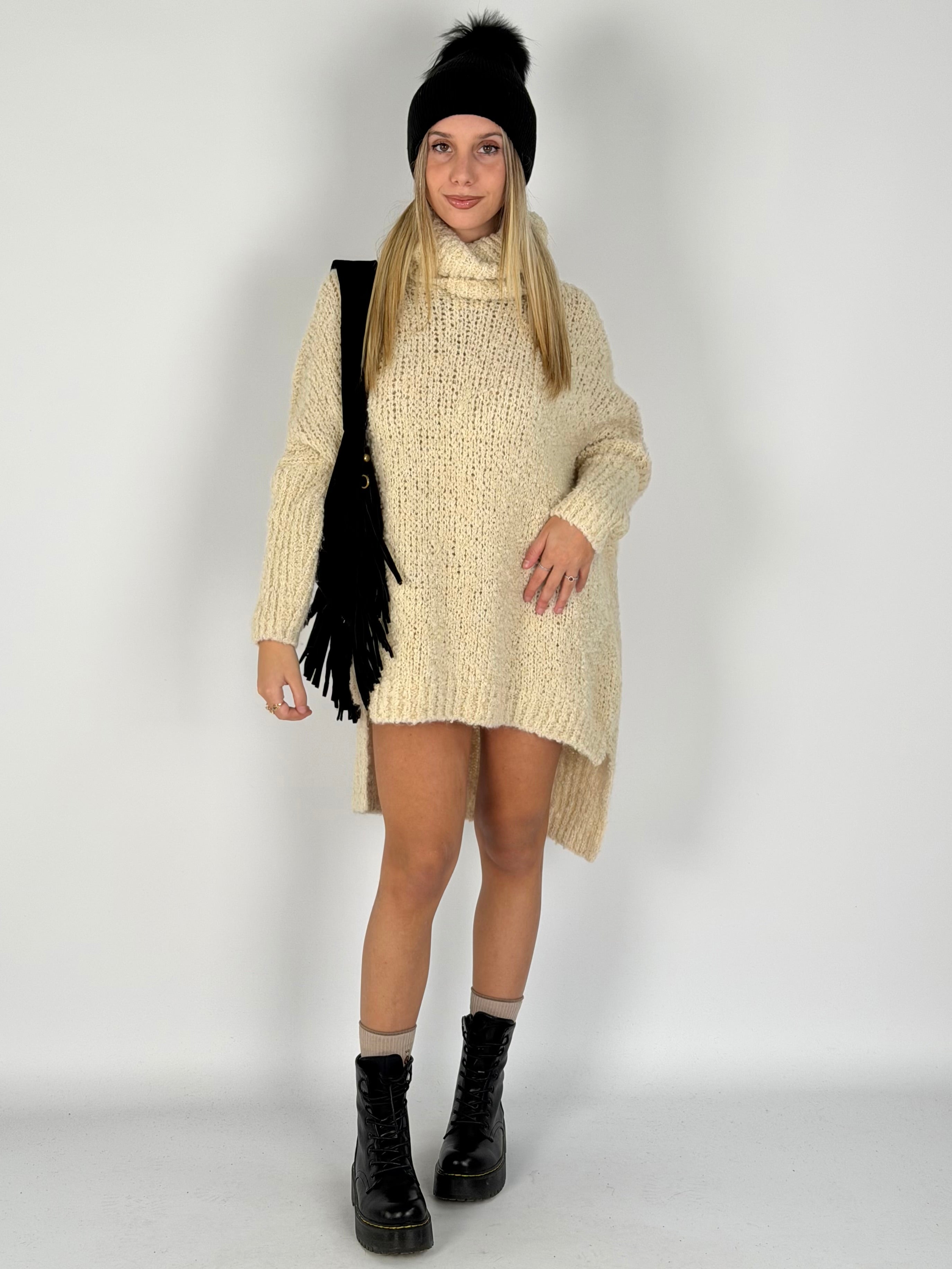 Abito maglia Marzia beige
