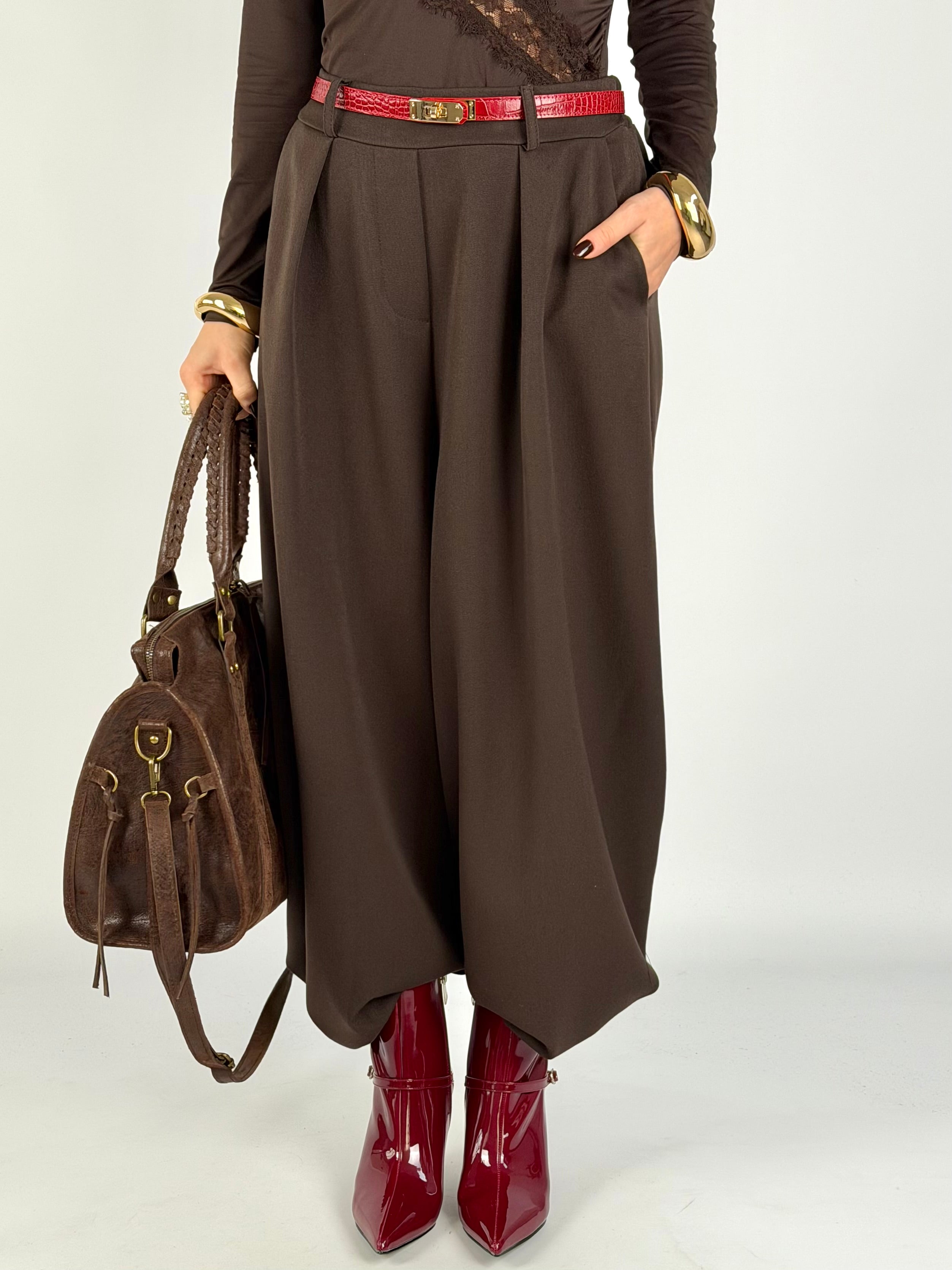 Pantalone Flora moro