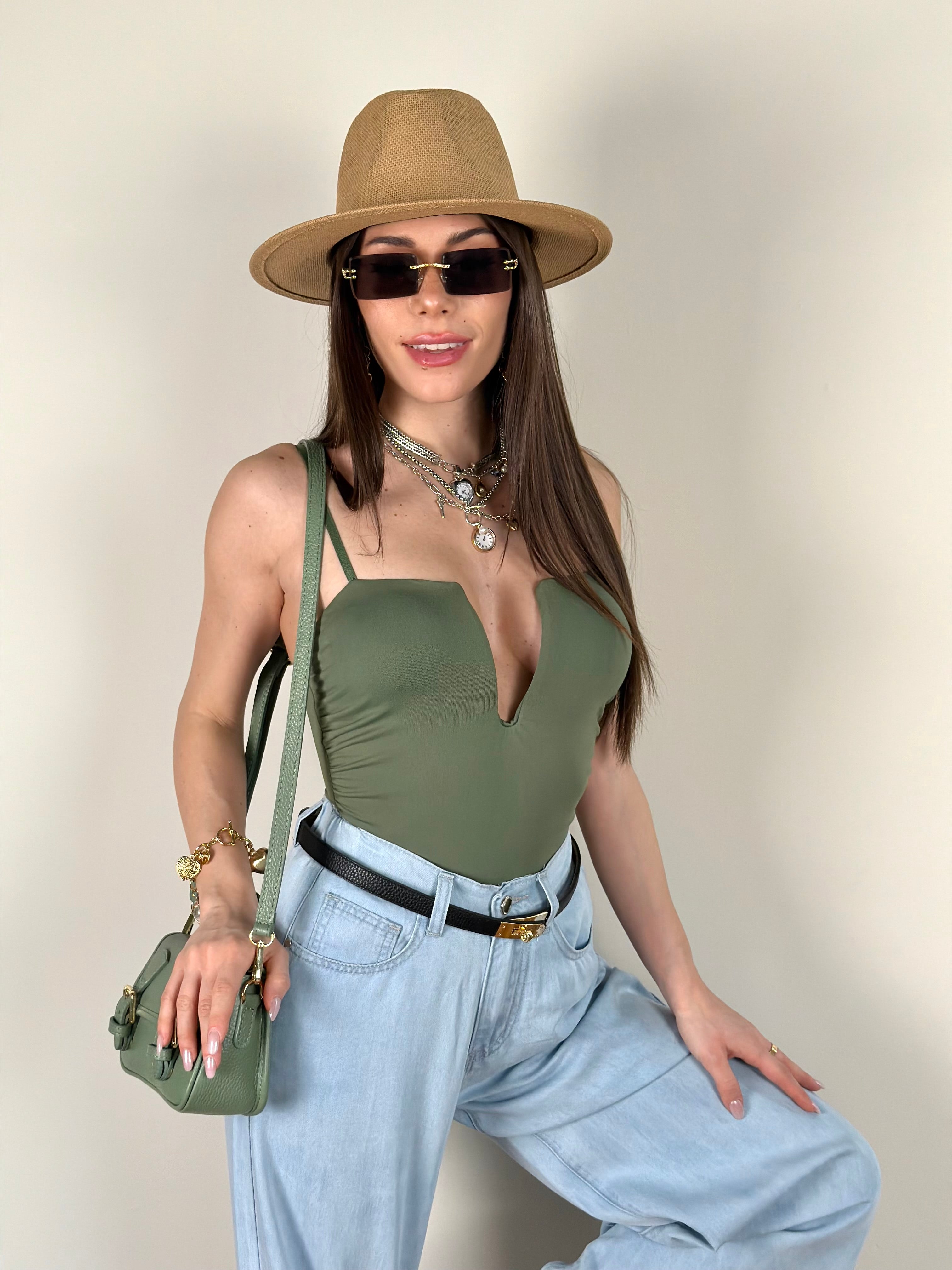 Body Rose verde