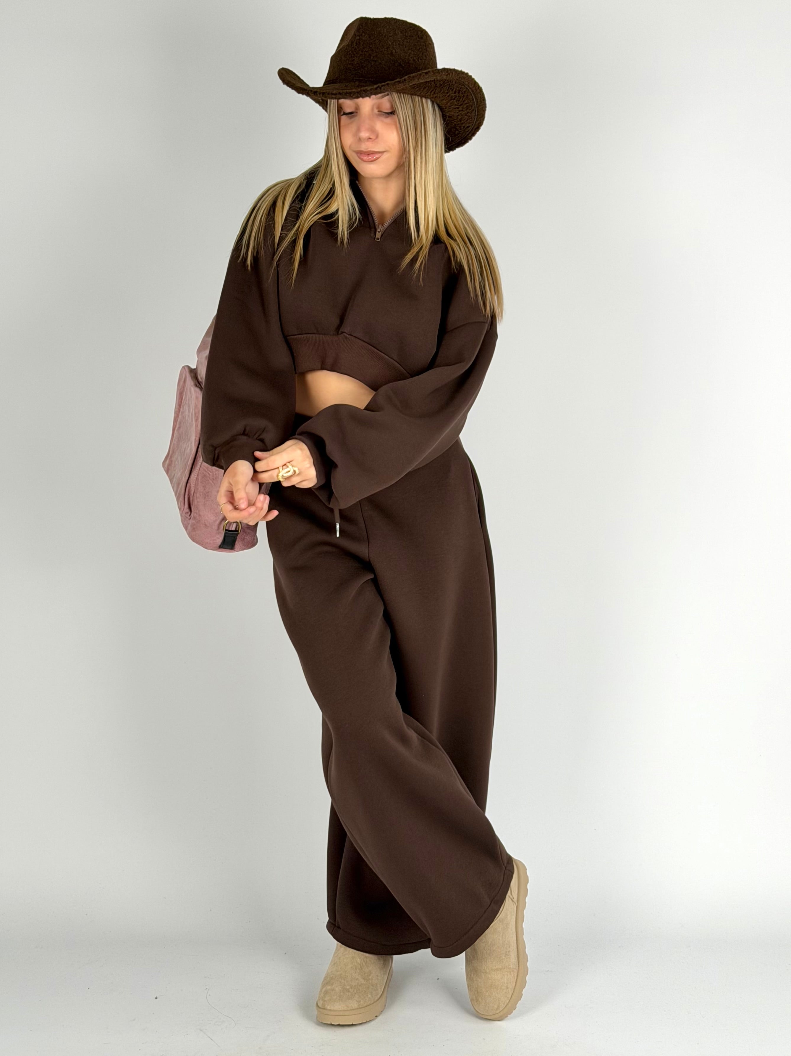 Pantalone tuta sportiva Diva moro