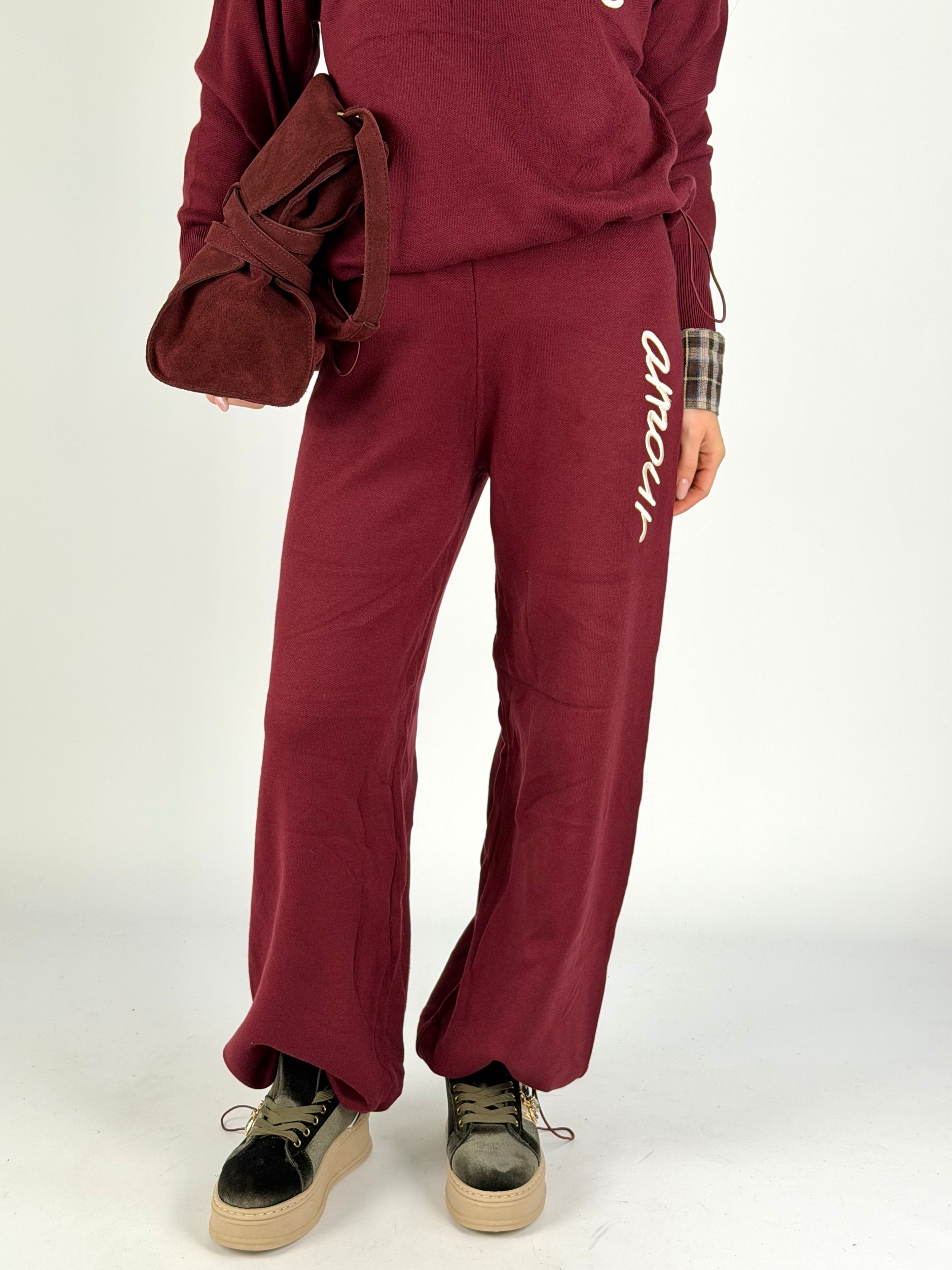 Tuta sportiva L’amour bordeaux