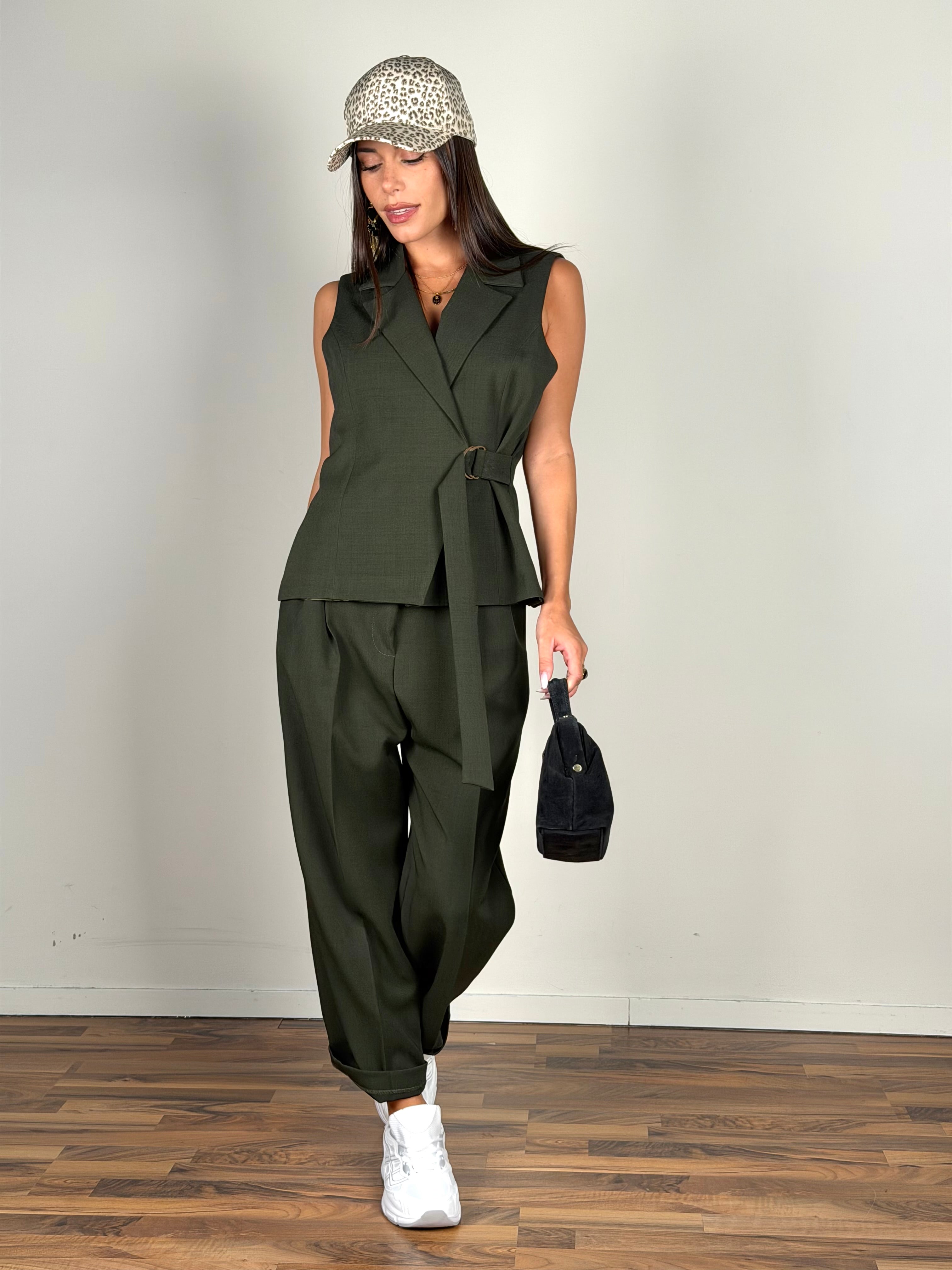 Pantalone Diana verde