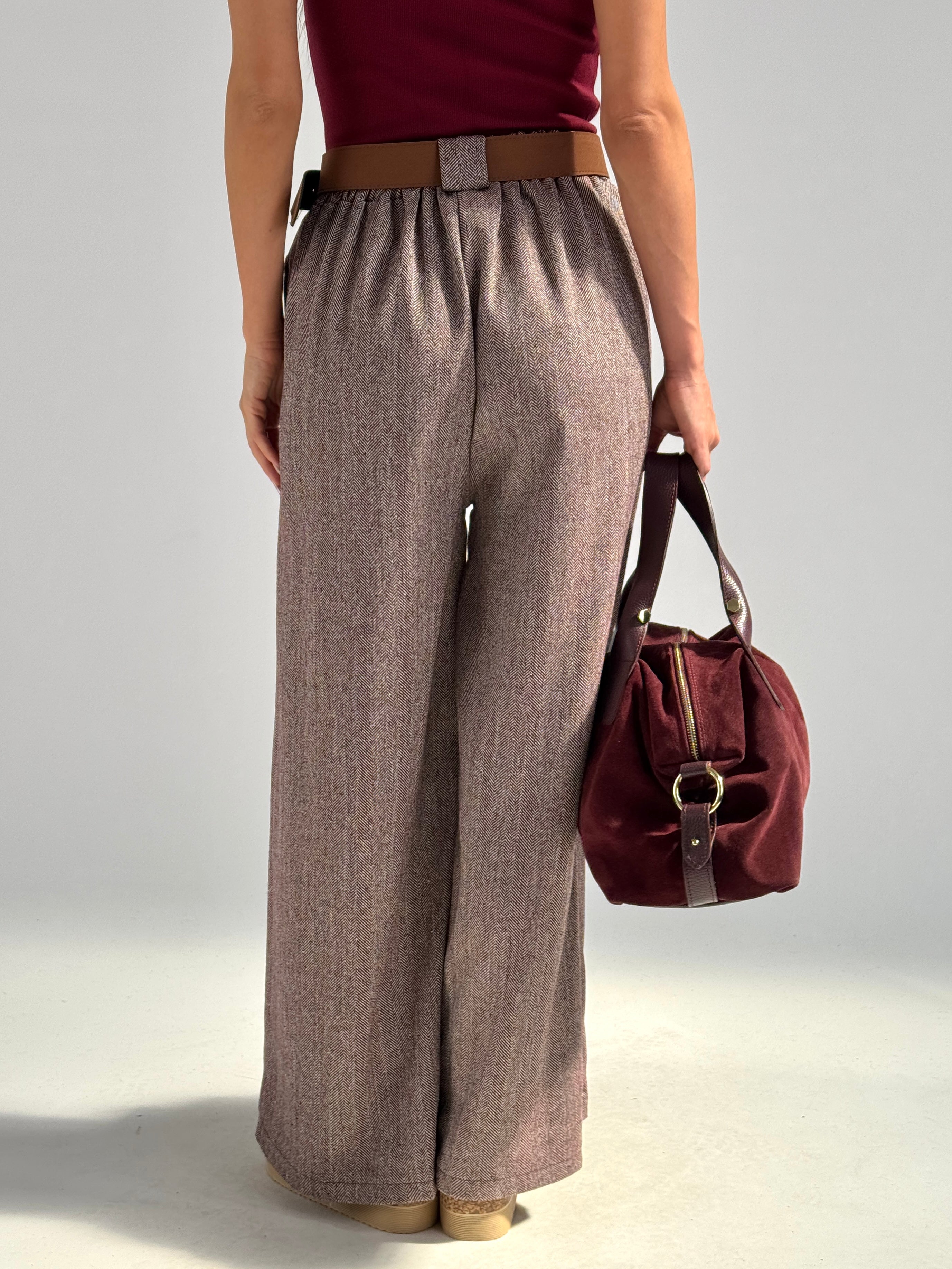Pantalone completo Mary bordeaux