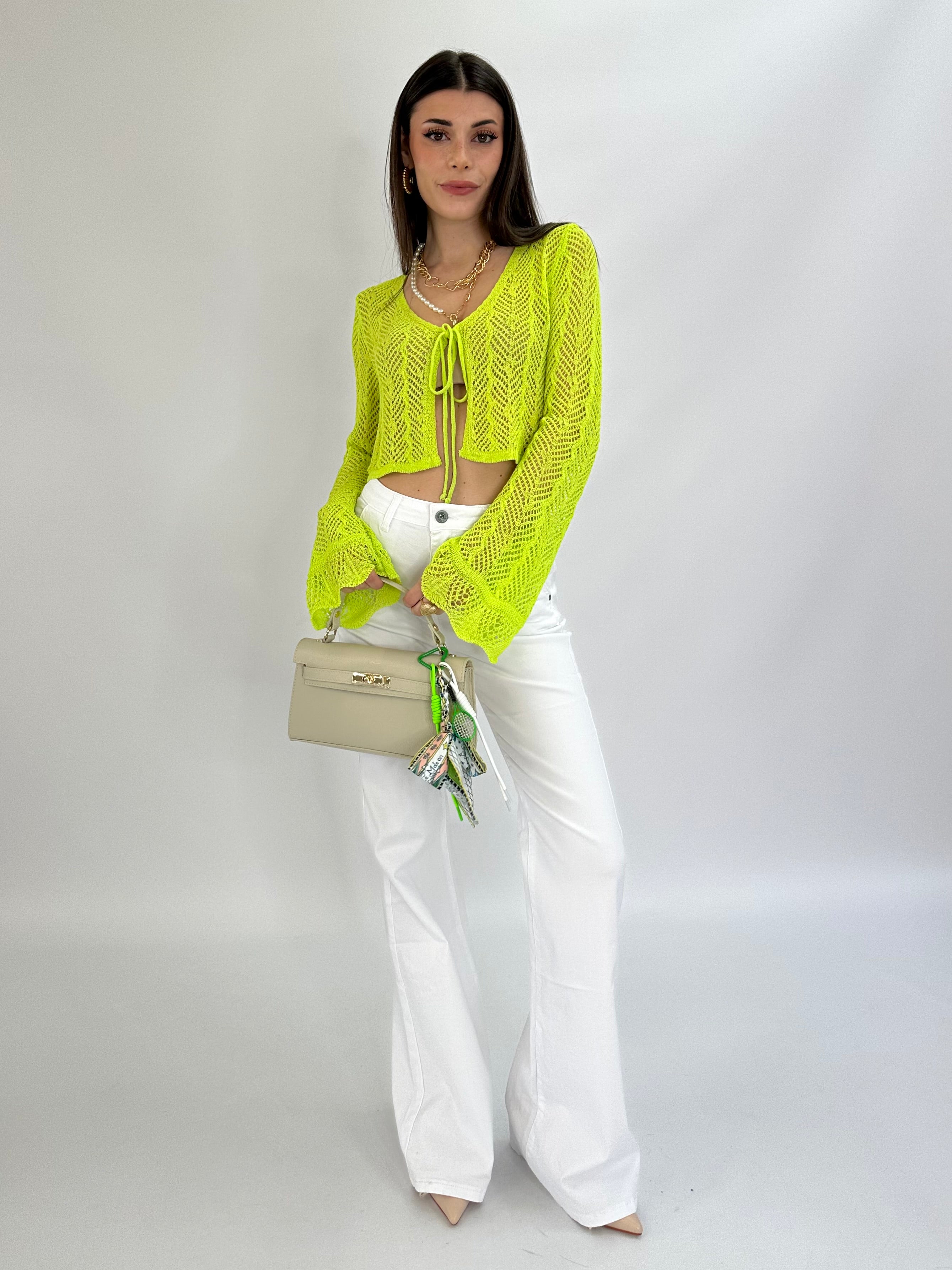 Jeans a zampa bianco