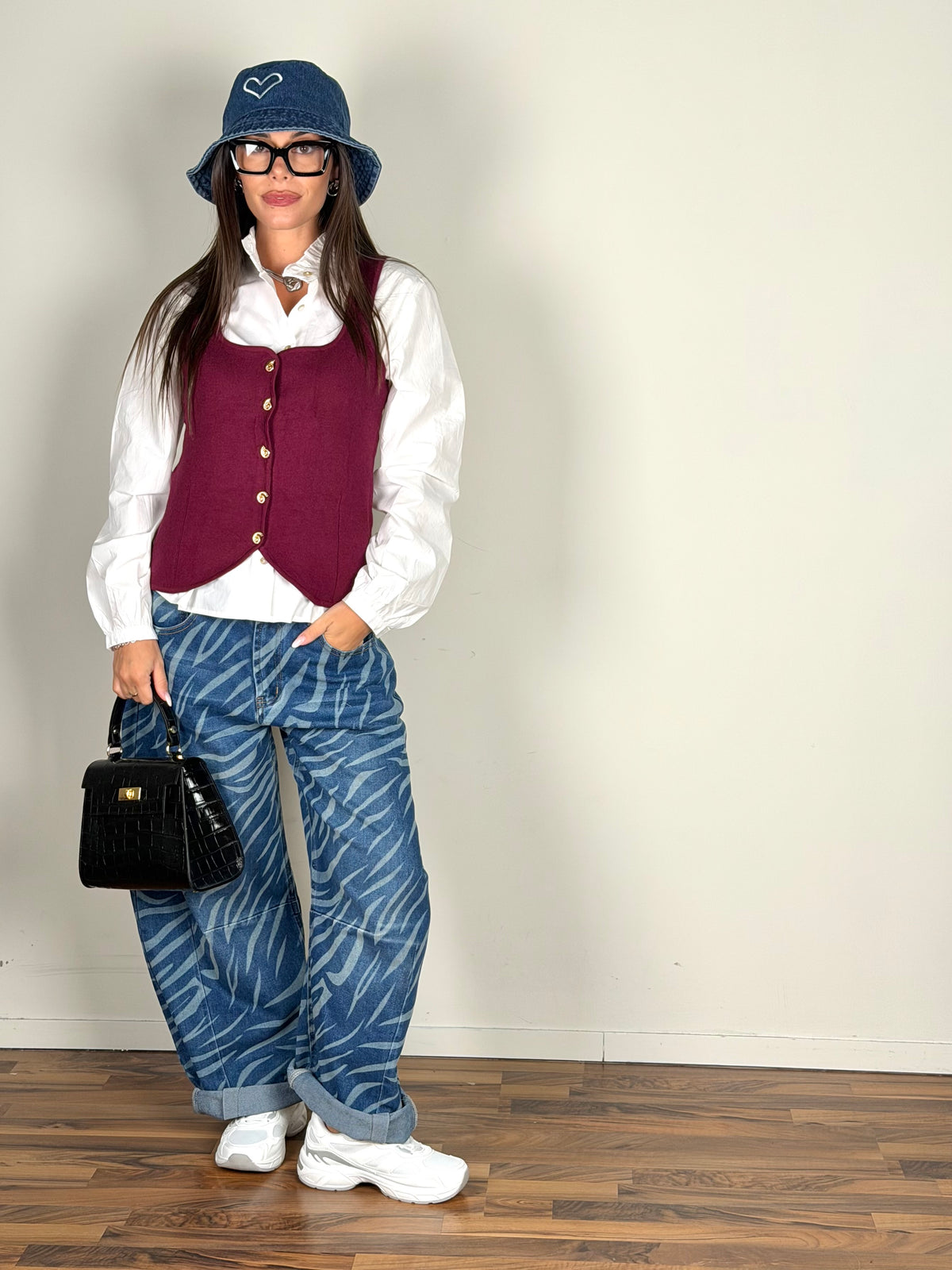 Maglia Polinesia bordeaux