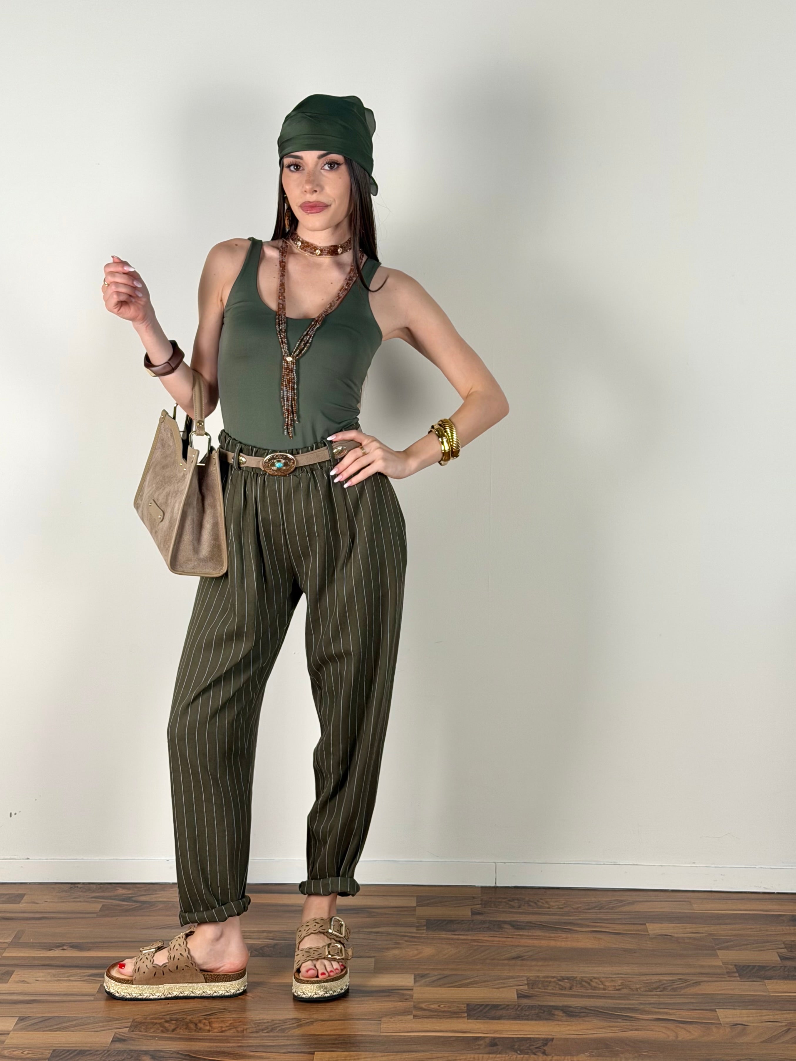 Pantalone David verde