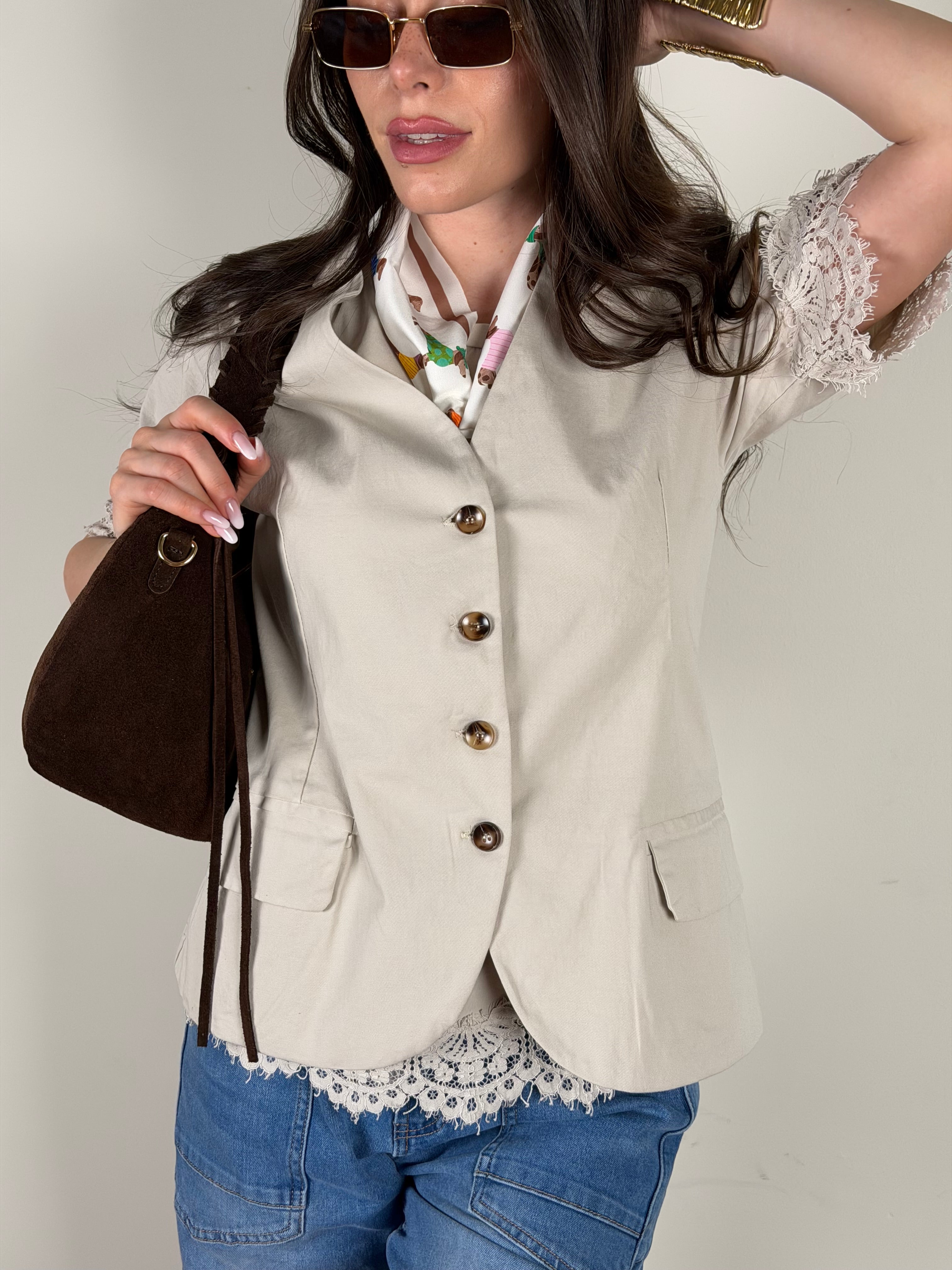 Gilet Lara beige