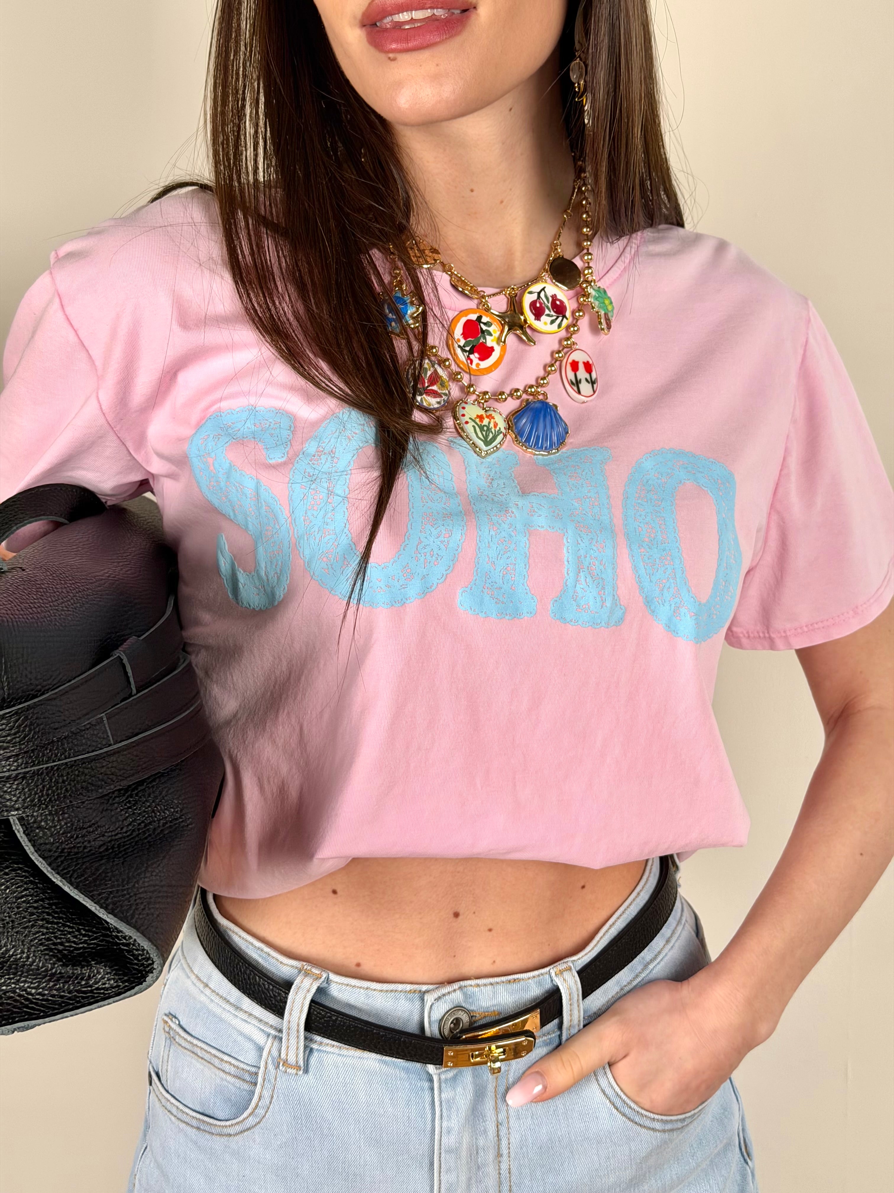T-shirt Soho colors rosa