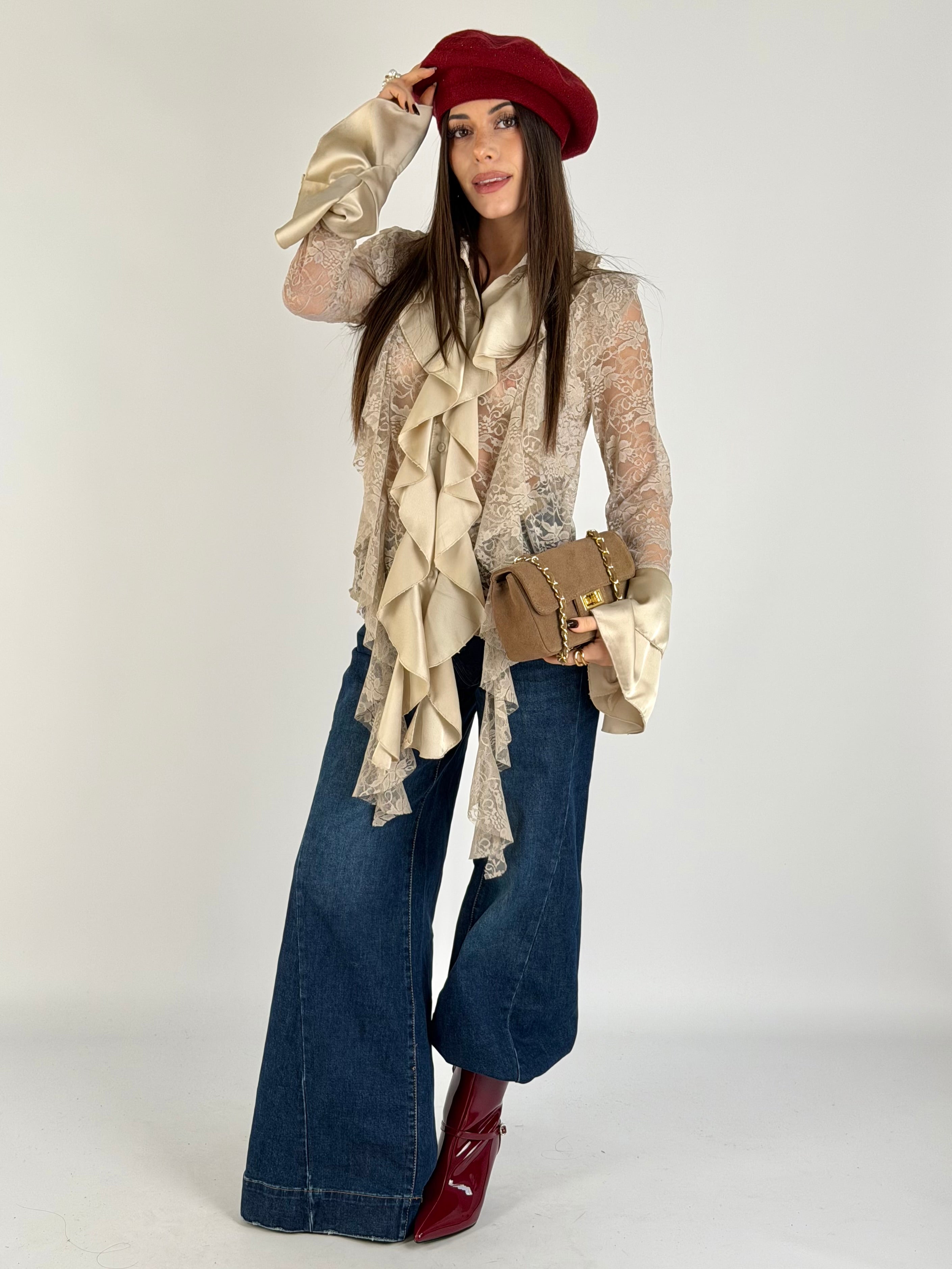 Camicia Marilú beige