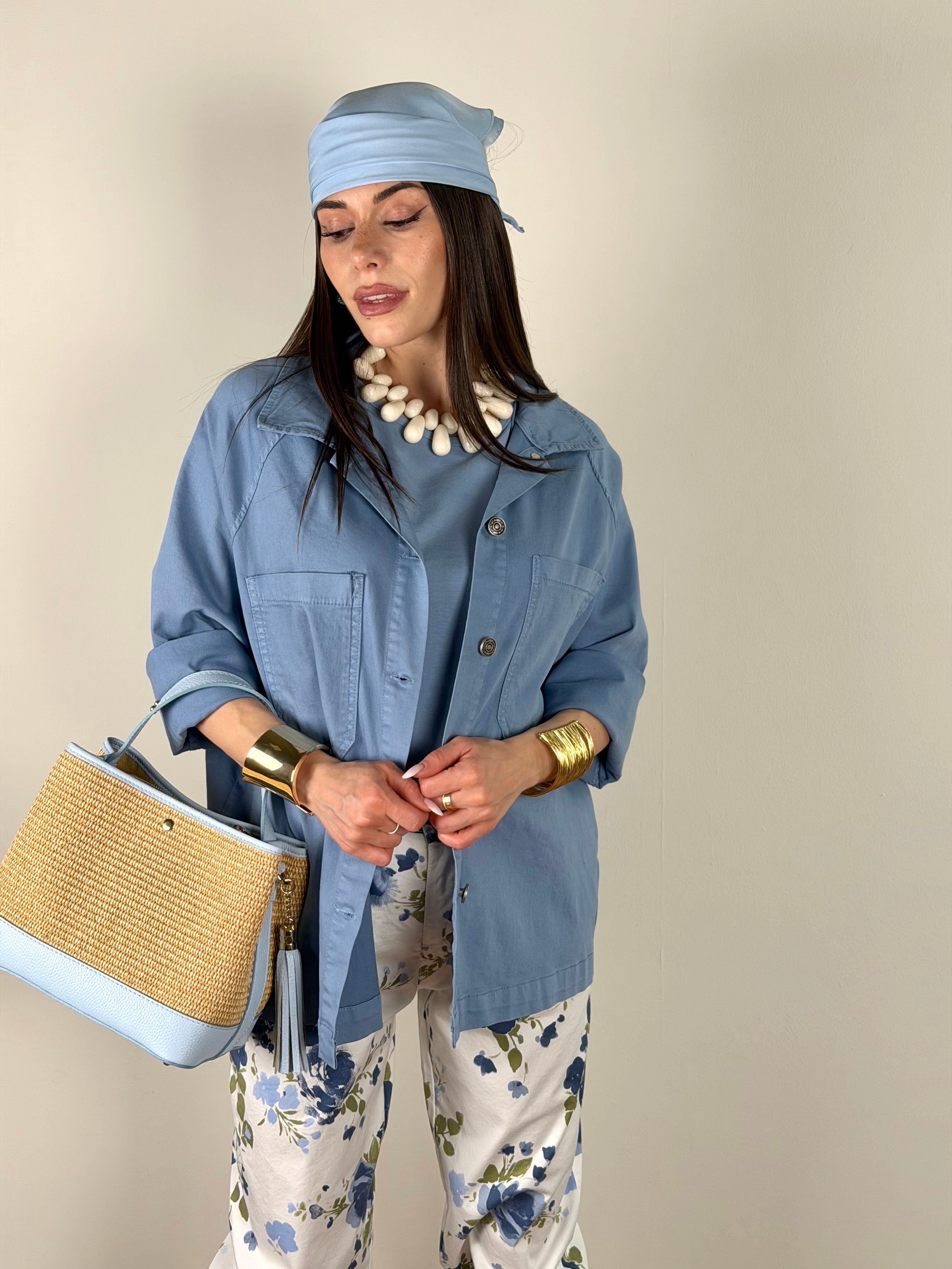 Camicia di jeans Mila celeste