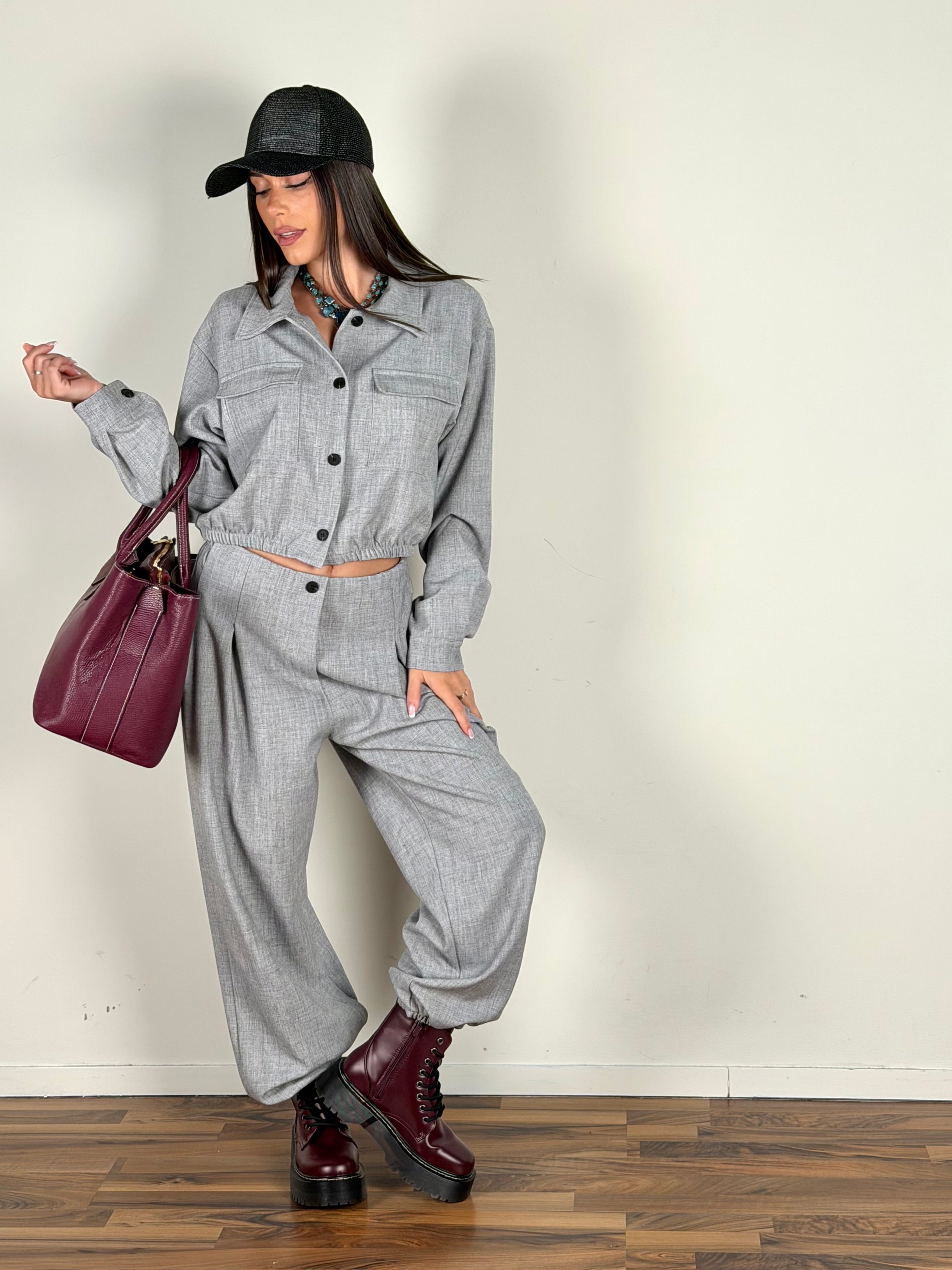 Camicia completo Trix grigio