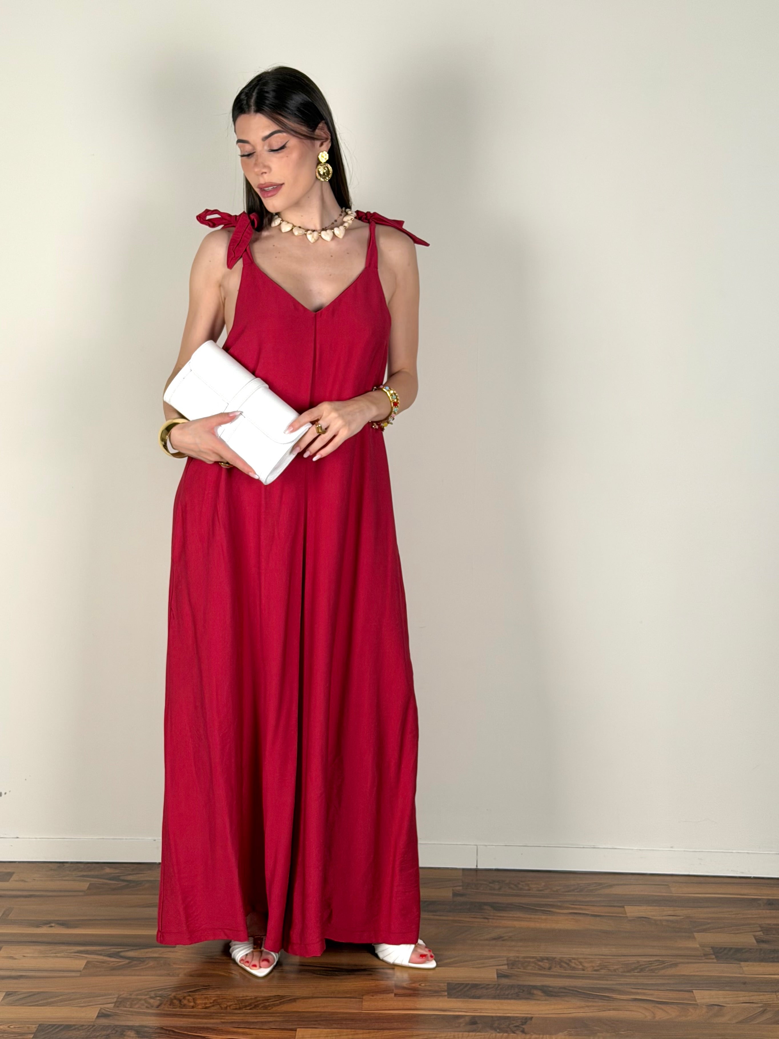 Tuta Jasmine bordeaux