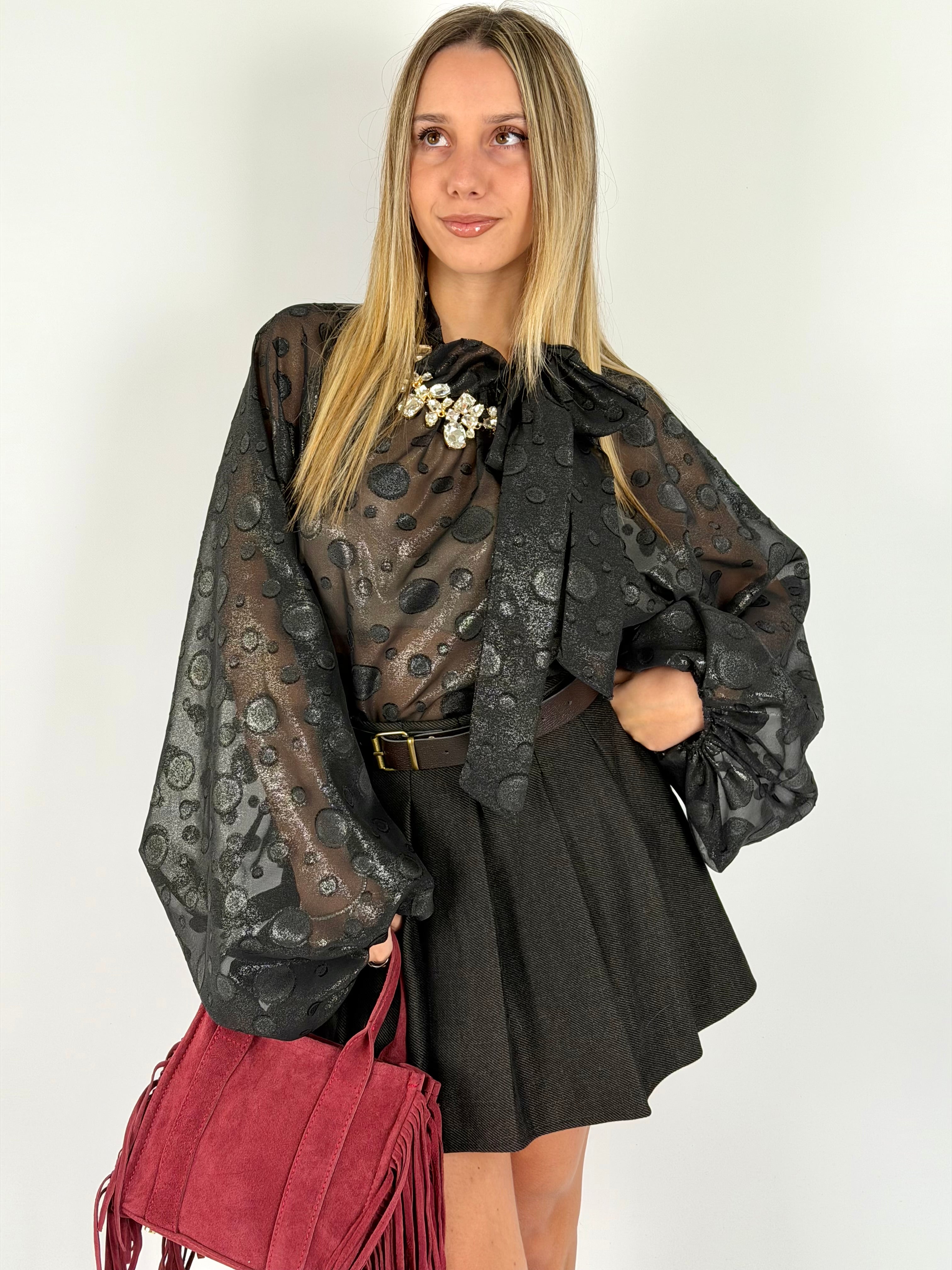 Camicia fiocco laterale