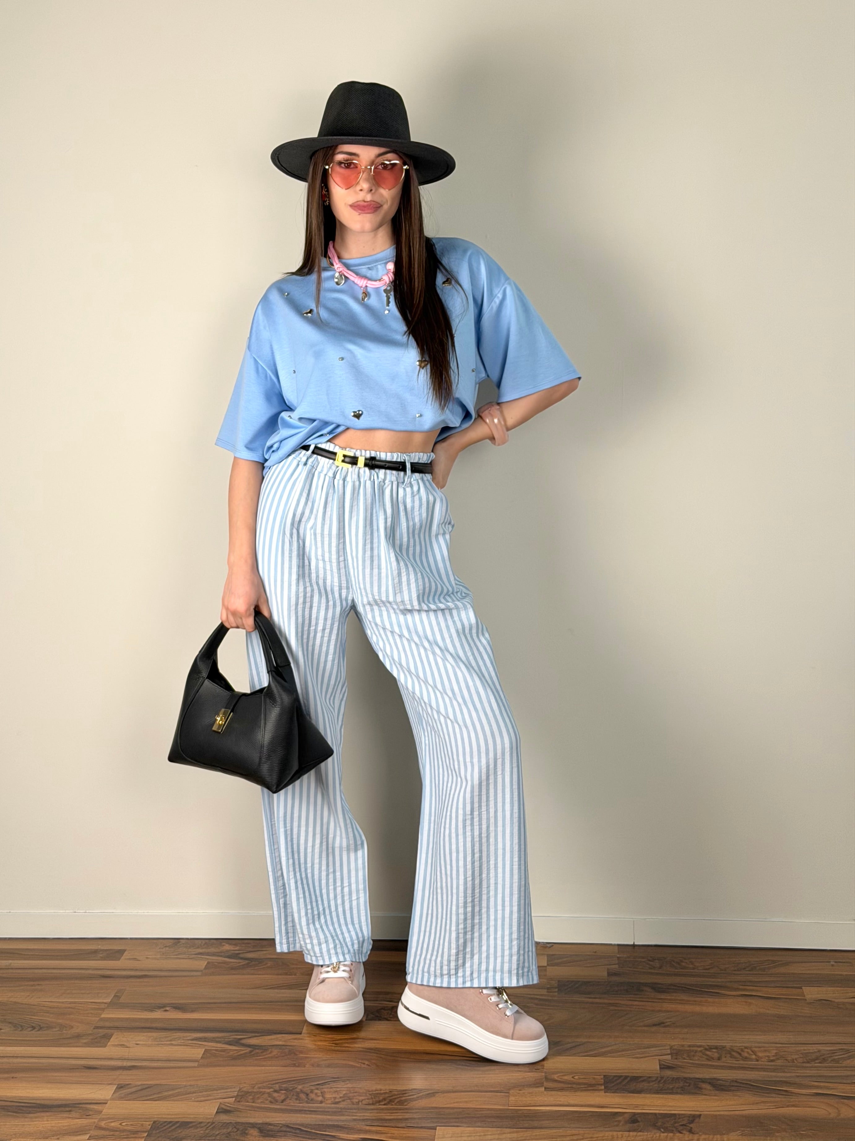 T-shirt Essenza celeste