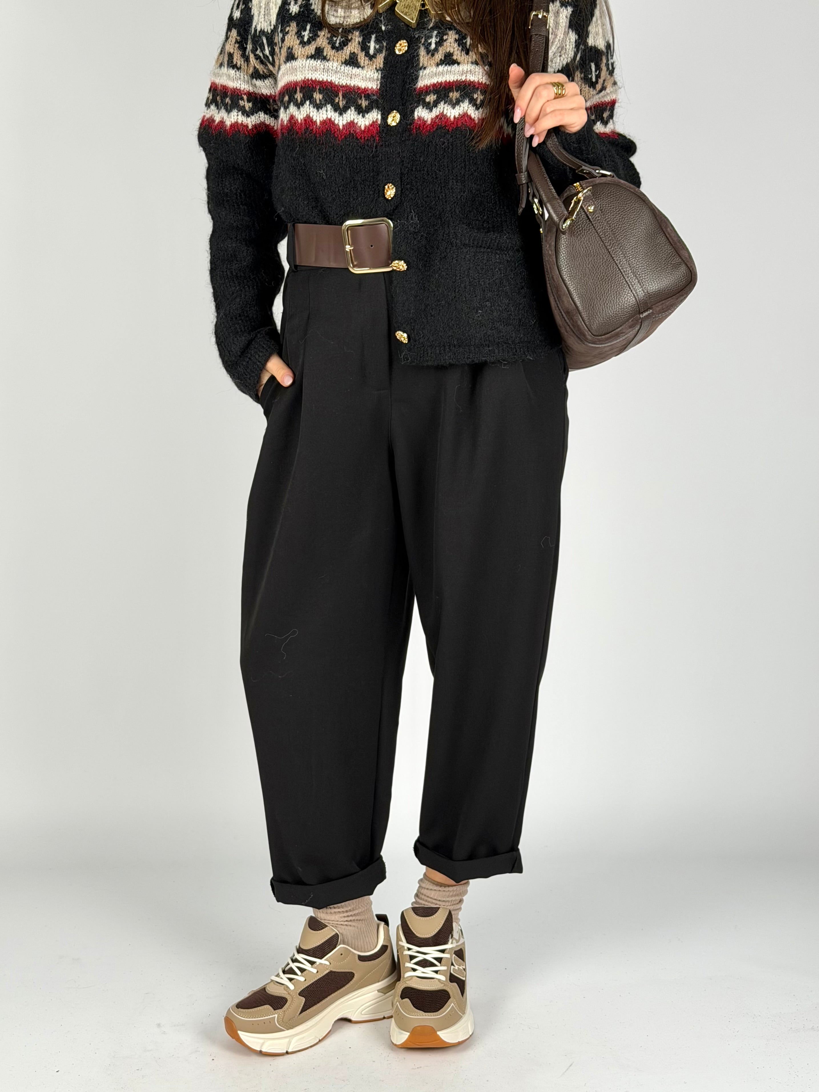 Pantalone India nero