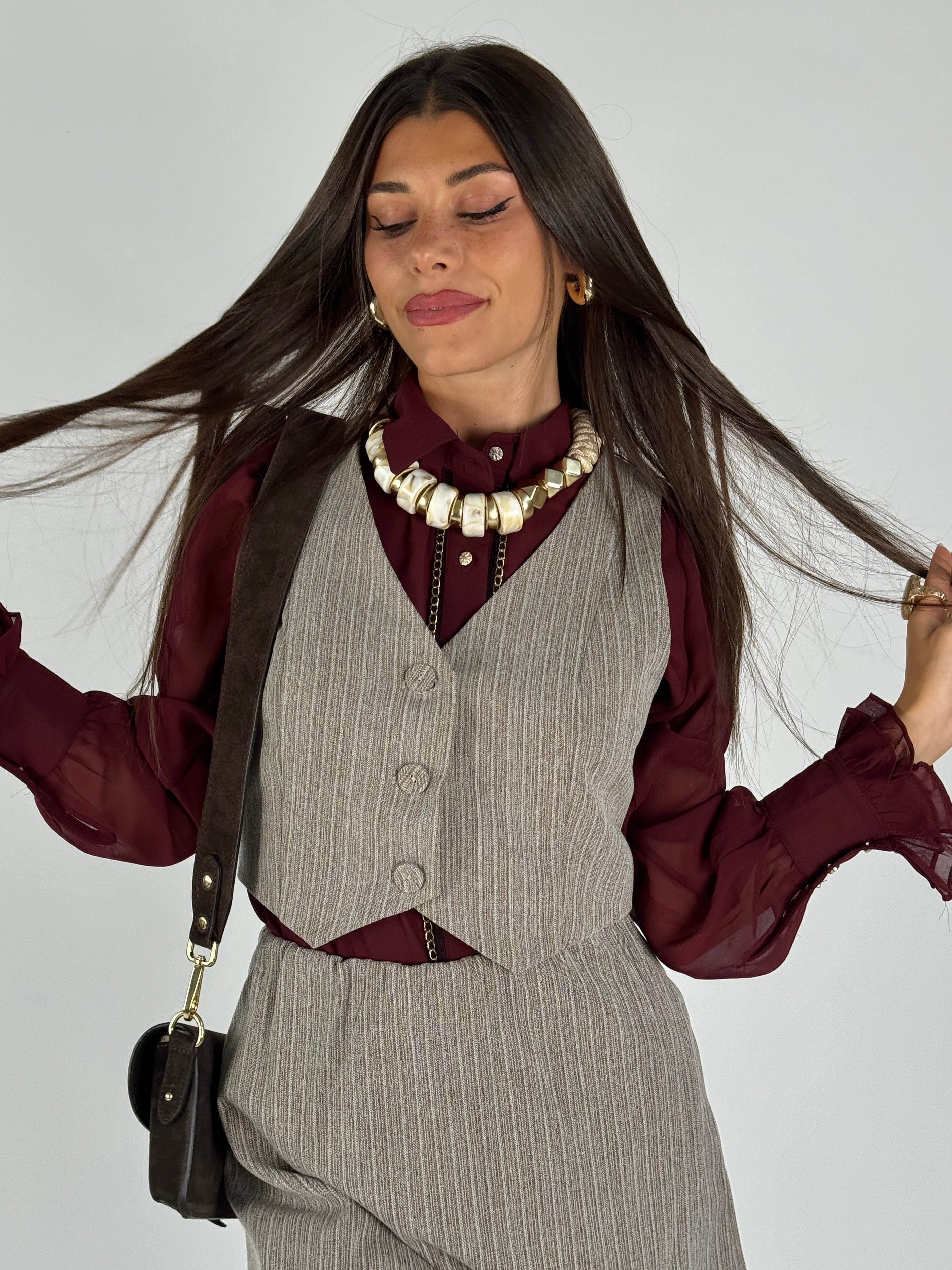 Gilet completo premium Vienna marrone