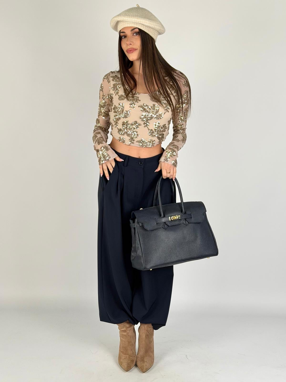 Pantalone Irene blu