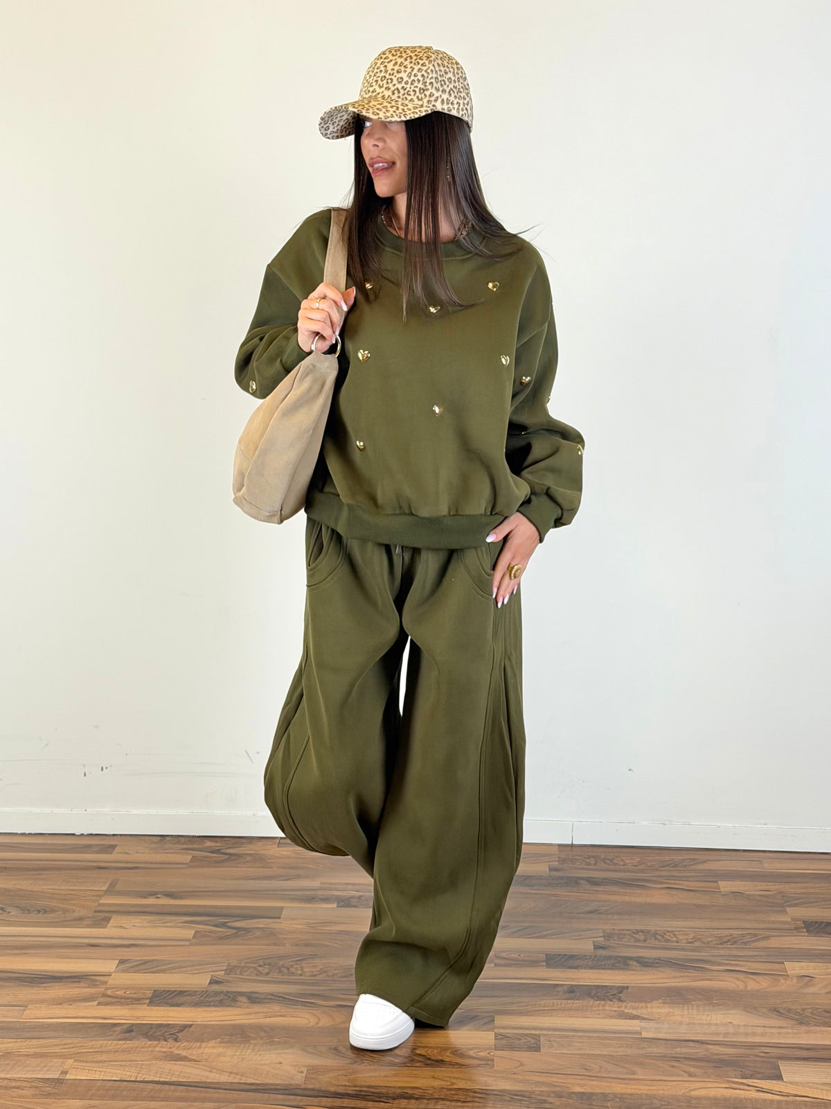 Pantalone tuta Romantica verde