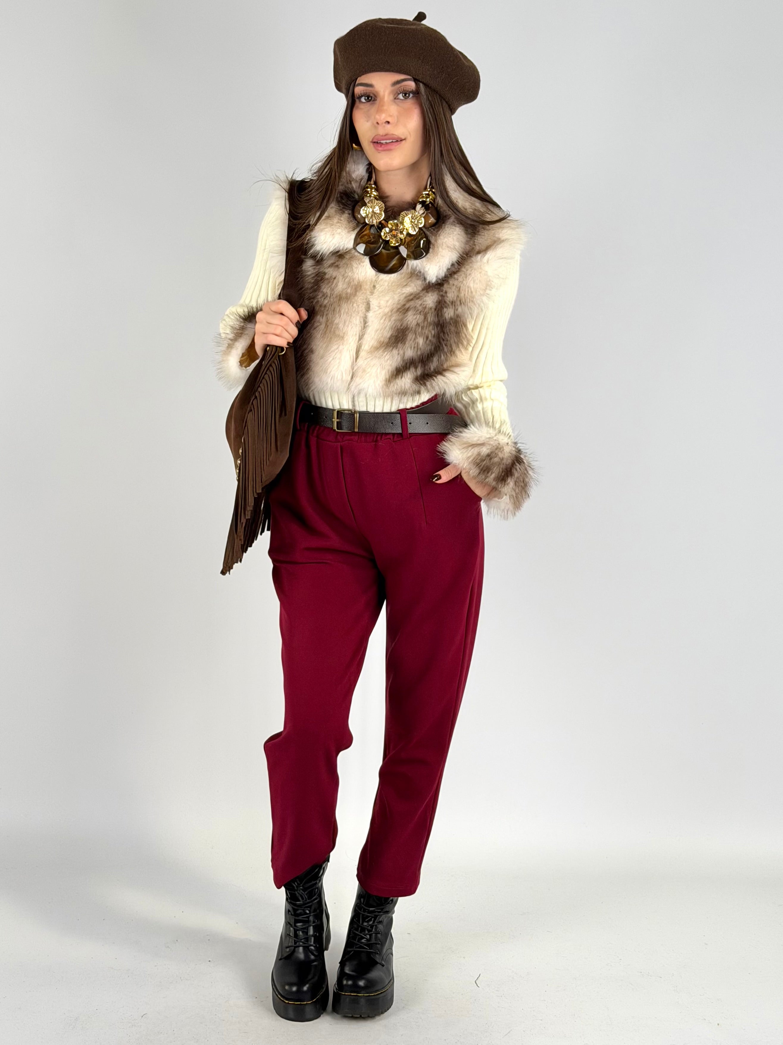 Pantalone Bangkok bordeaux